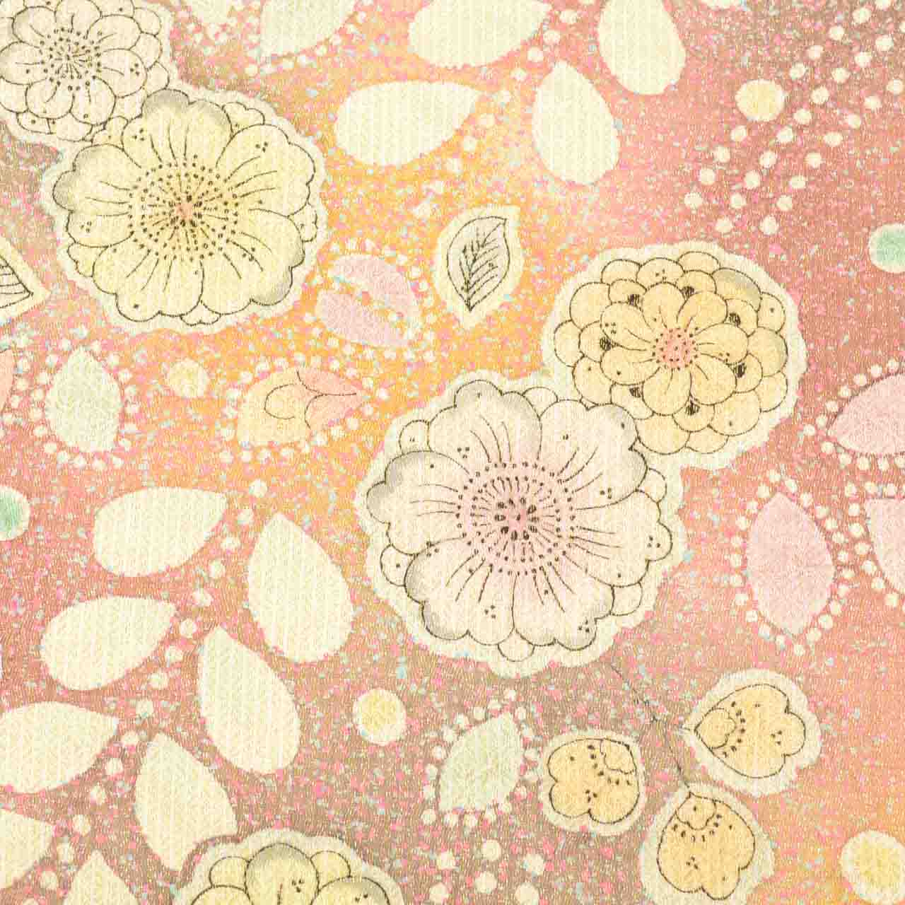 Vintage Japanese Obi | Fukuro Obi | Silk | Tsujigahana Pattern | Gold Thread | Artist Signed | Sustainable | uu2290b