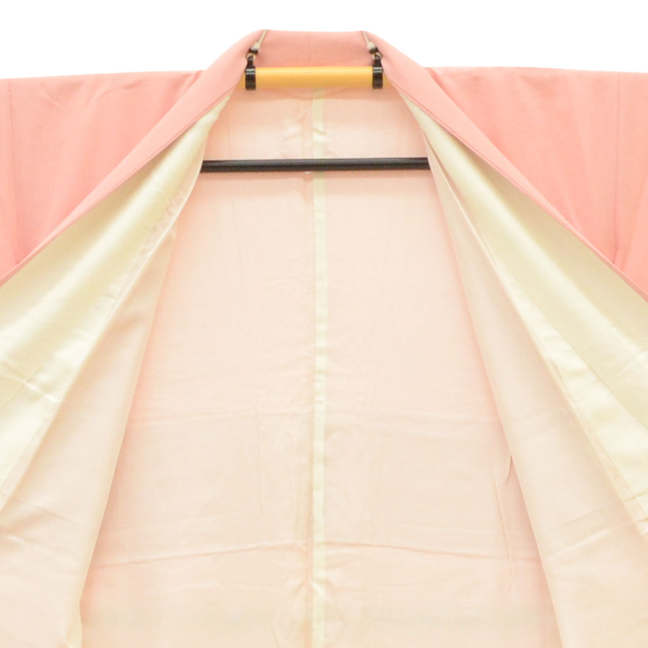Vintage Japanese Kimono | Tsukesage | Pink Silk Crepe | Noshi Pattern | Pearl-tone | Size L | Sustainable | uu2305b