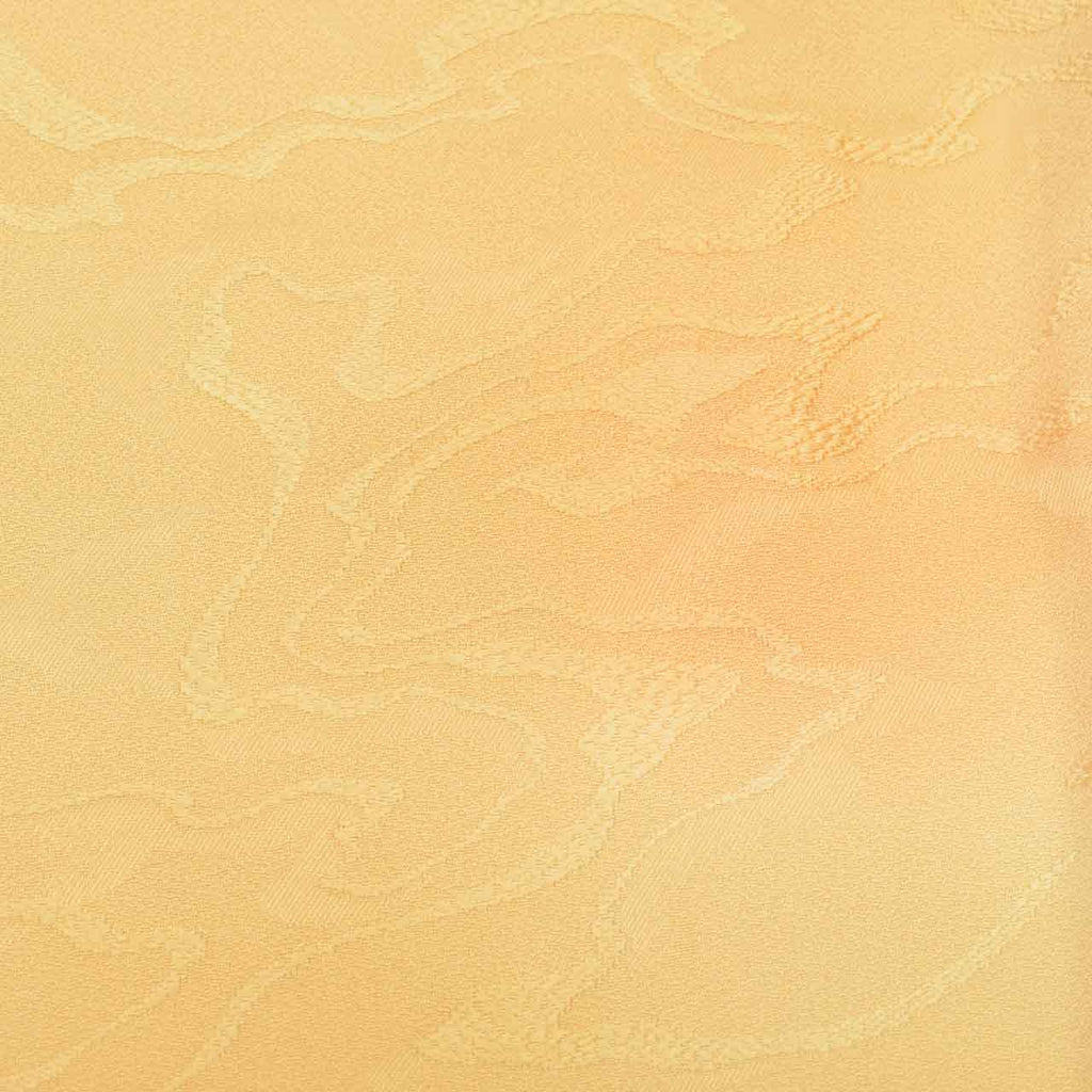 [Used] Recycled Kimono, Plain Color, Silk, Size S, Good Condition, Length 155.0cm (61.0in), Sleeve Length 65.0cm (25.6in), Lined, Ready-made, Single Family Crest, Brown, Wave Pattern, Silk, Reuse uu2341b 