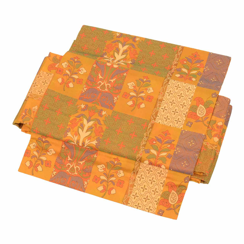 Vintage Japanese Obi | Pre-tied Sha-re Fukuro Obi | Silk | Lattice Floral | Easy Wear | Sustainable | uu2352b