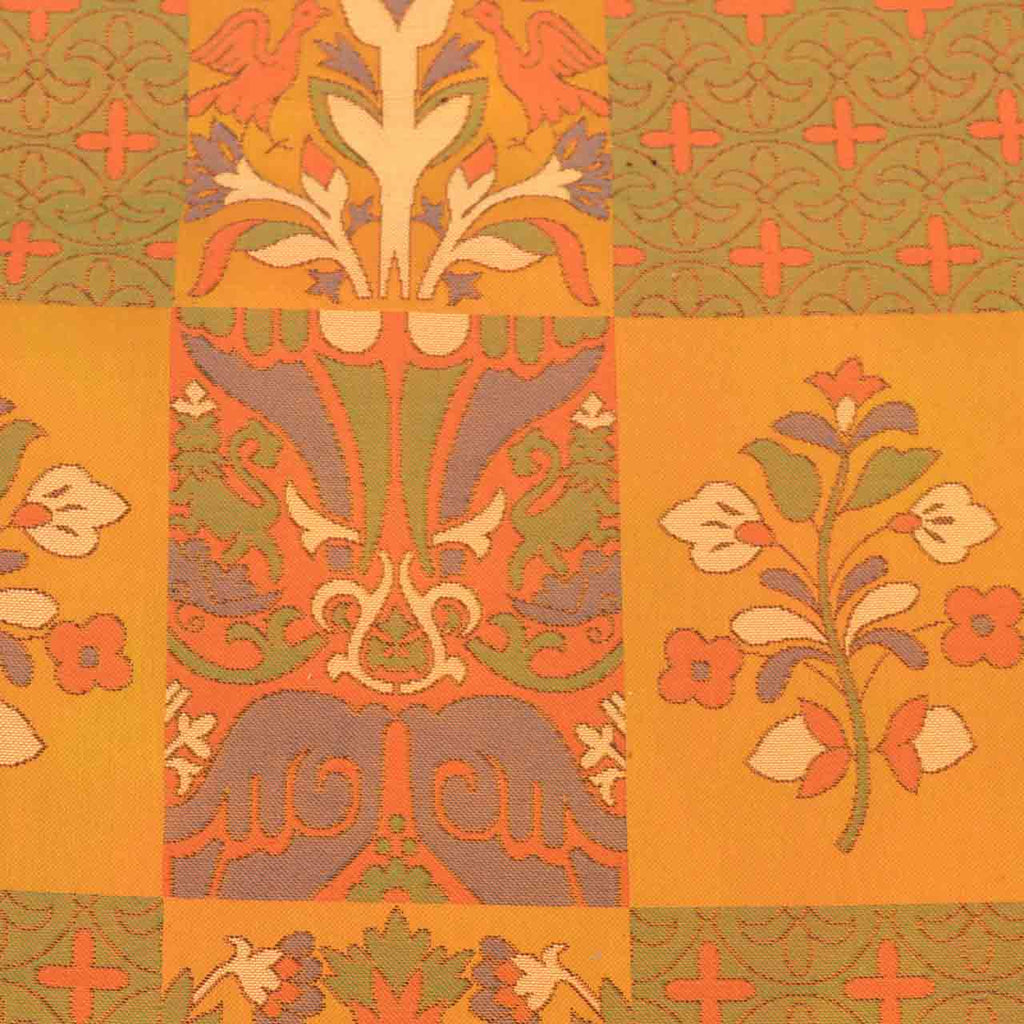 Vintage Japanese Obi | Pre-tied Sha-re Fukuro Obi | Silk | Lattice Floral | Easy Wear | Sustainable | uu2352b