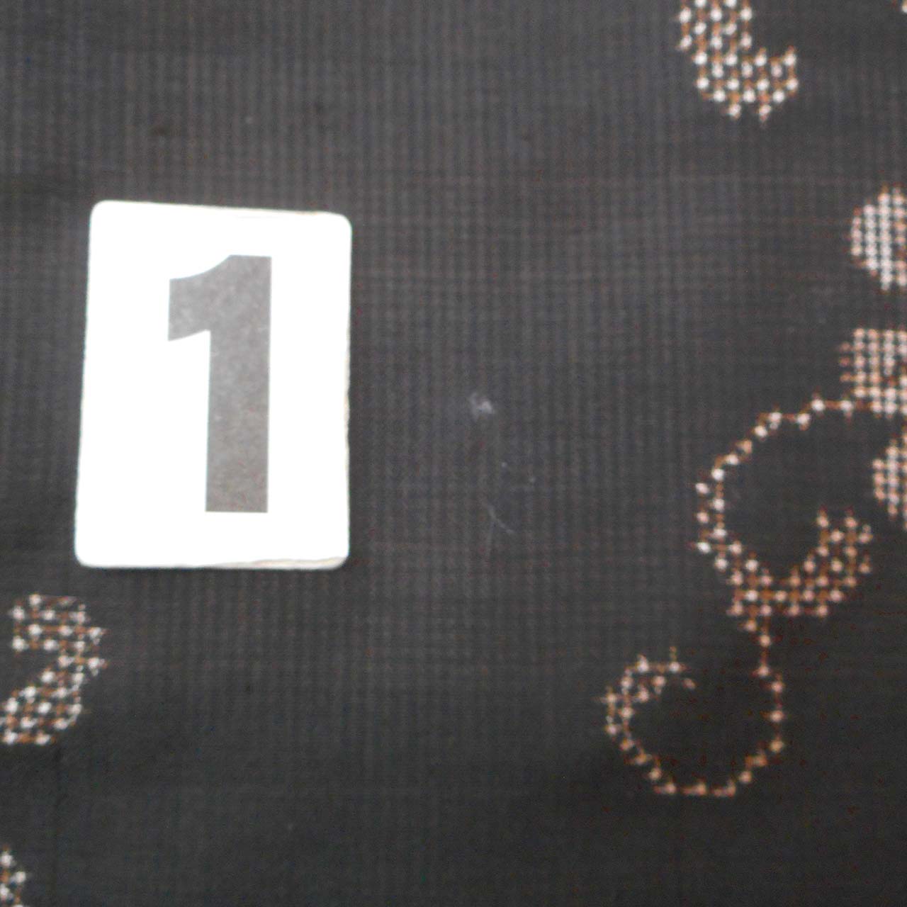 Vintage Japanese Kimono | Oshima Tsumugi | Brown Silk | Chrysanthemum Arabesque | Mud-dyed | Ichigen-shiki | Sustainable | uu2366b