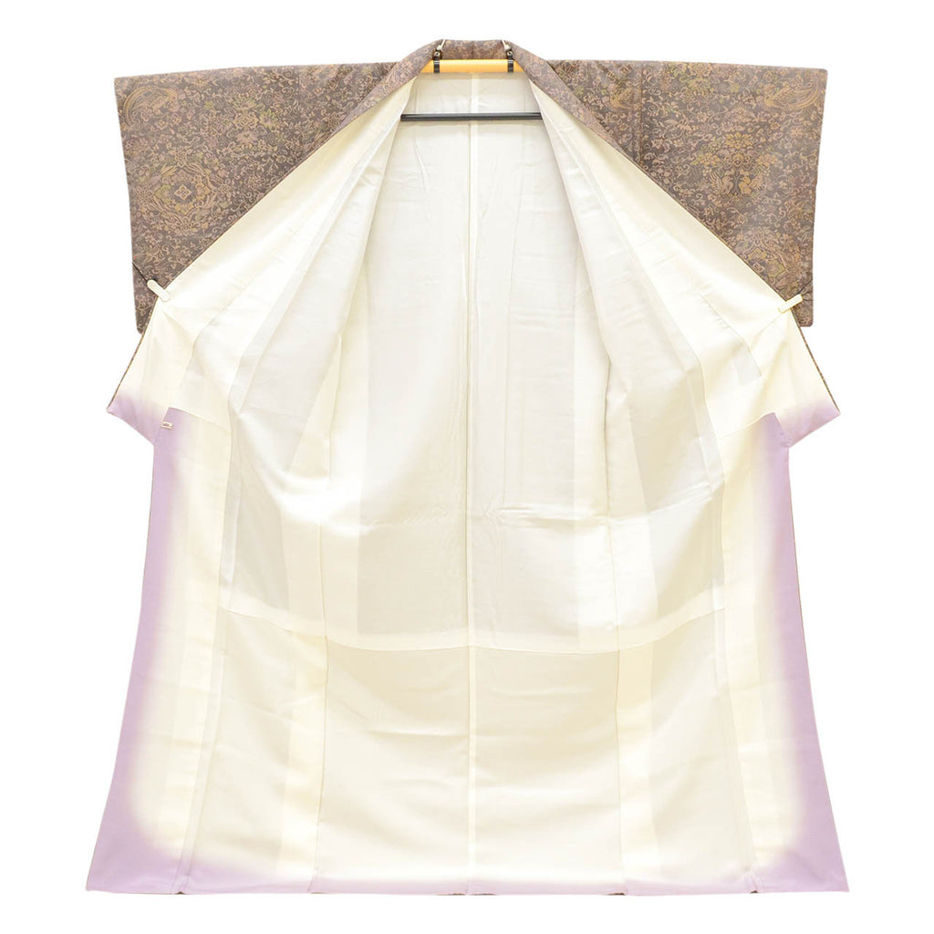 Vintage Japanese Kimono | Omeshi | Silk | Jinsen Sarasa | Maeda Jinsen | New Harebare Guard | Tall Size LL | Sustainable | uu2375b