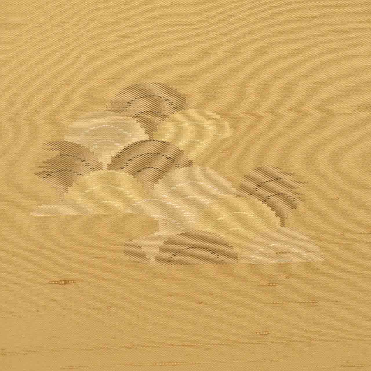 [Used] Tsumugi Silk Kimono, Hakusan Tsumugi, Recycled Kimono, Pure Silk, Size L (Slightly Plus Size L), Excellent Condition, Length 161.5cm (63.6in), Sleeve Length 67.5cm (26.6in), Lined, Ready-made, Brown, Seigaiha Pattern, Silk, Reuse uu2378b 
