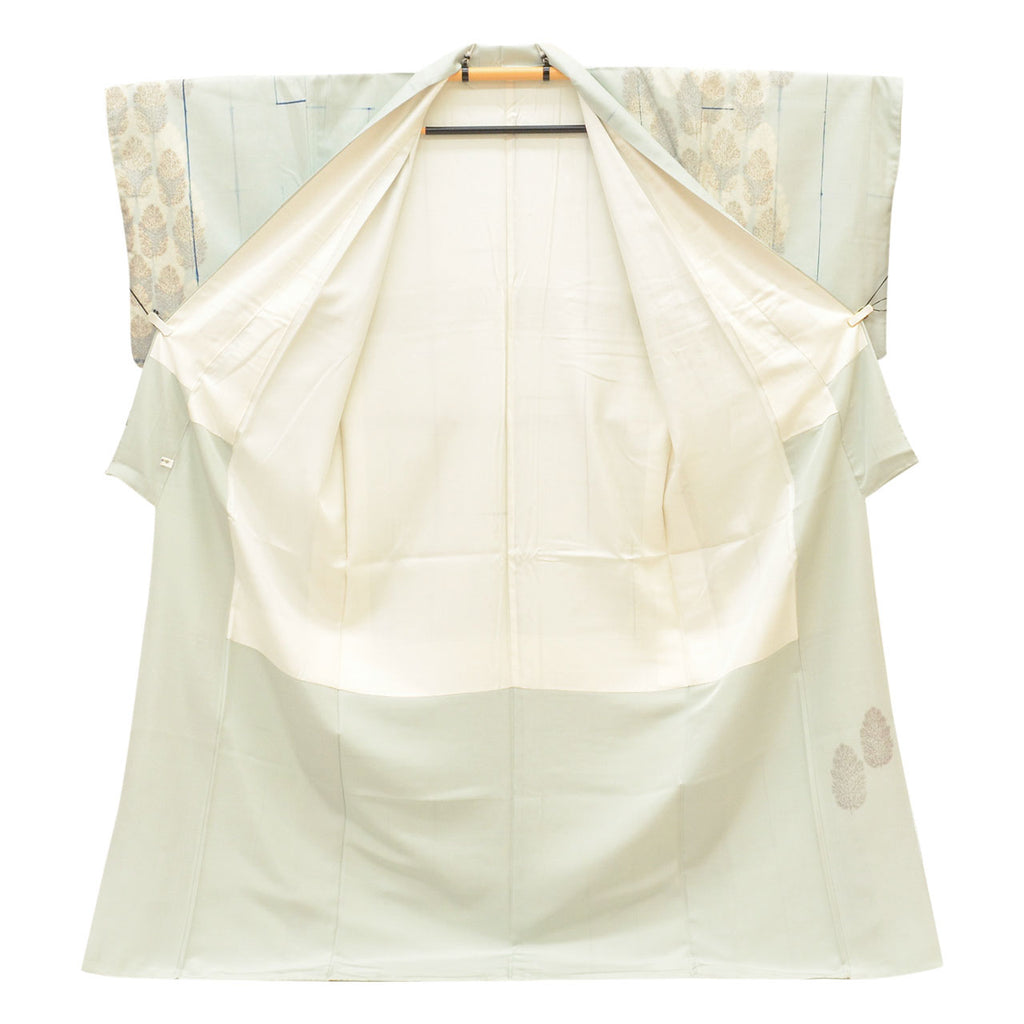 Vintage Japanese Kimono | Tate-fushi Tsumugi | Silk | Tall Plus Size LL | Sustainable | uu2379b