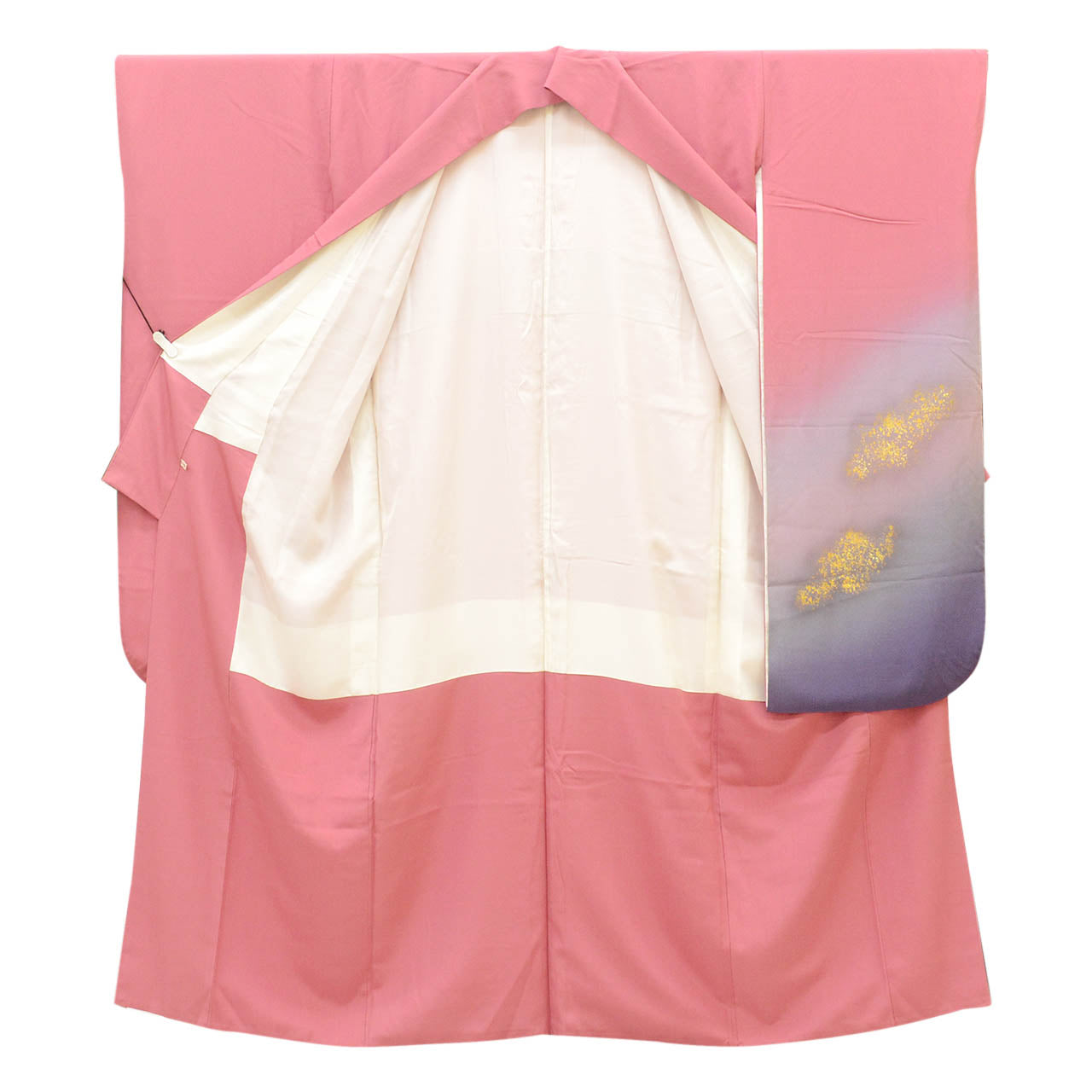 [Used] Recycled Kimono, Furisode (long-sleeved kimono), Vintage Furisode, Pure Silk, LL Size (Length 166.0cm (65.4in), Sleeve Length 70.5cm (27.8in)), Suitable for Tall Women, Larger Size, Silk, Reused, uu2380b 