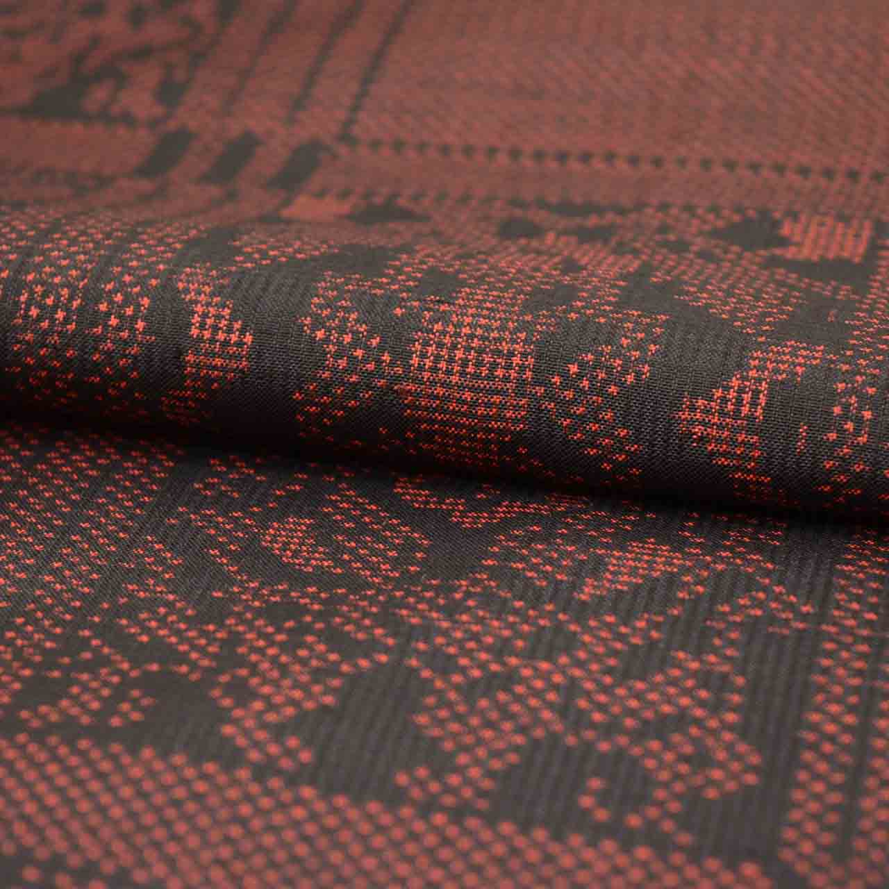 Vintage Japanese Kimono | Oshima Tsumugi | Black Silk | Lattice Pattern | Ichigen-shiki | Unused | Size L | Sustainable | uu2392b