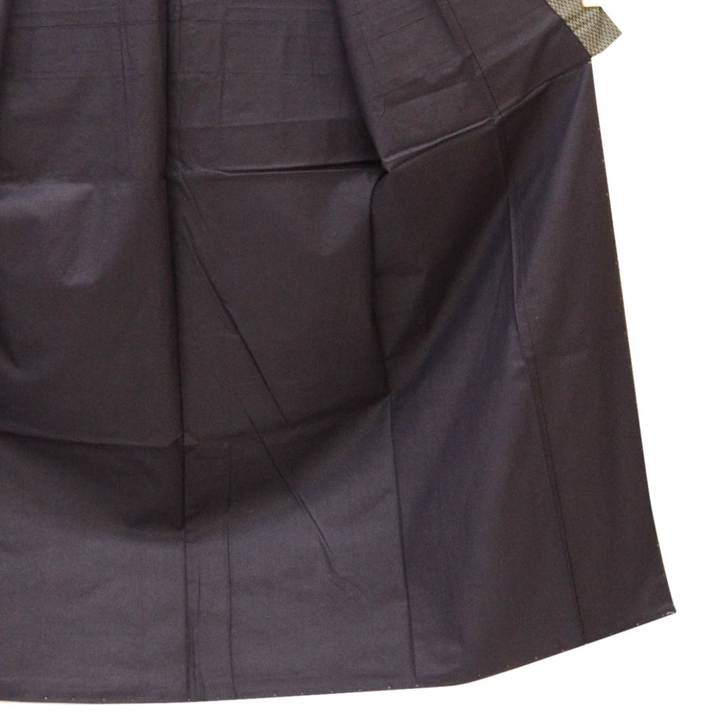 [Used] Recycled Kimono and Haori Set Ensemble for Men, Oshima Tsumugi Silk, Excellent Condition, Unused, Sleeve Length 72.2cm (28.4in), Body Length 153.0cm (60.2in), Size LL, Brown Stripe Pattern, with Obi Belt, Men's uu2397b 