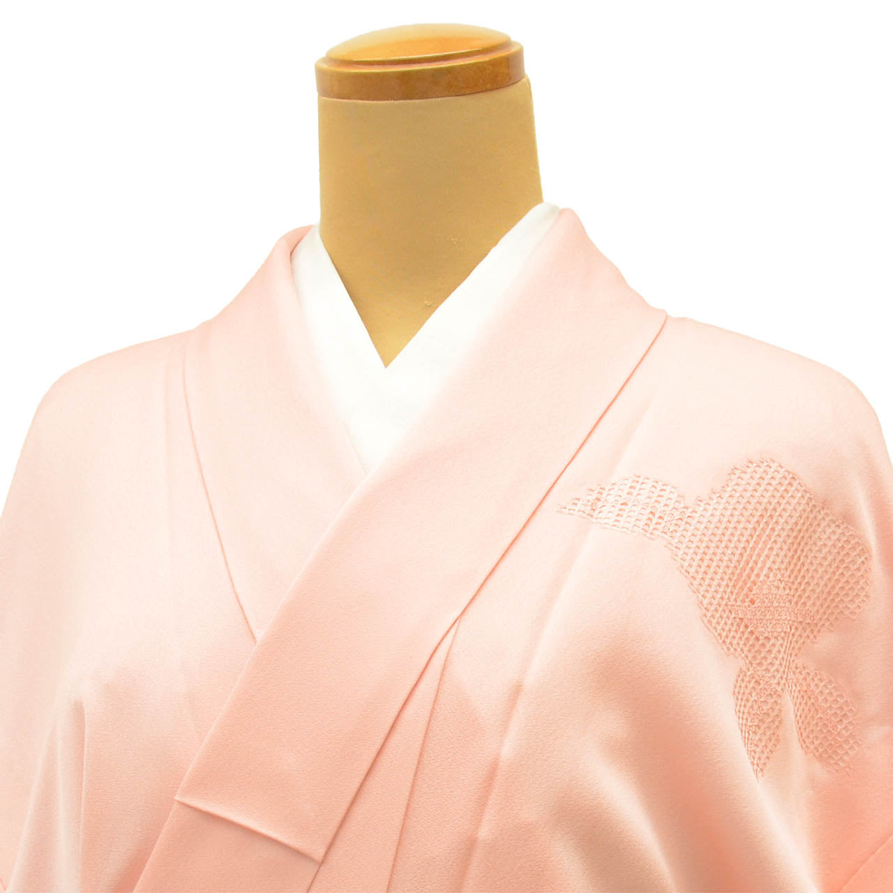 Vintage Japanese Kimono | Tsukesage | Pink Silk | Bambi Swatow Embroidery | Unlined | Size S | Sustainable | uu2431b