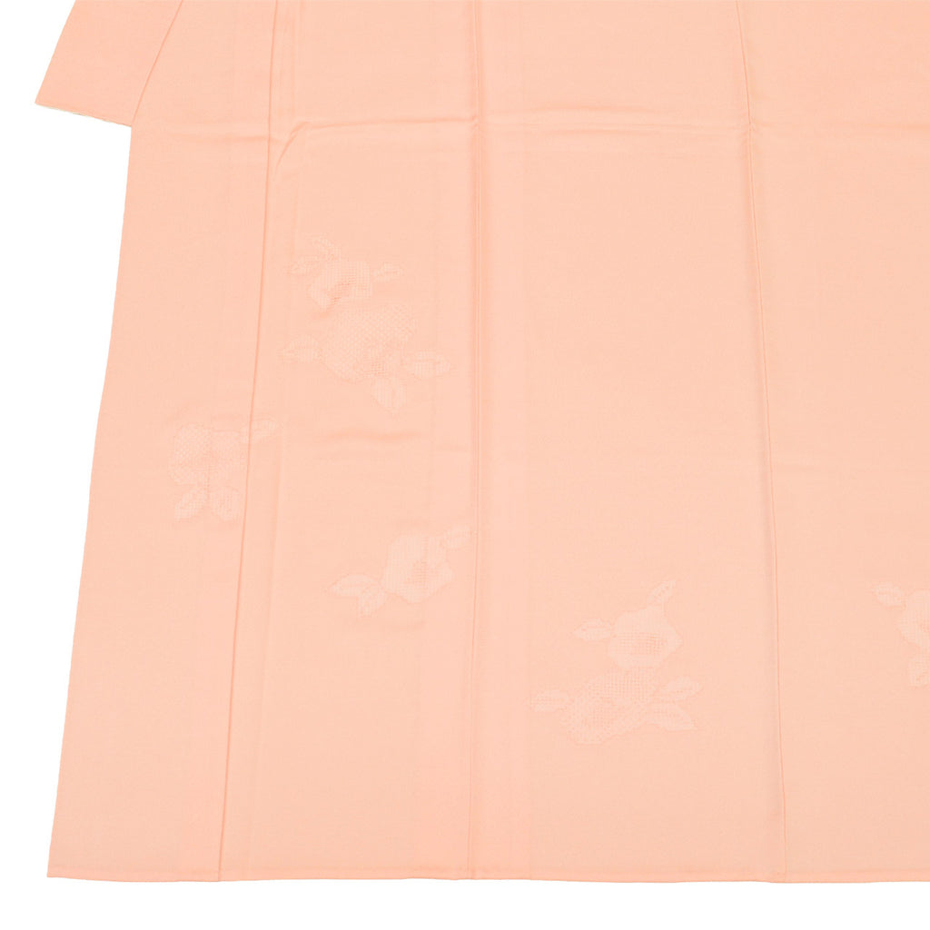 Vintage Japanese Kimono | Tsukesage | Pink Silk | Bambi Swatow Embroidery | Unlined | Size S | Sustainable | uu2431b