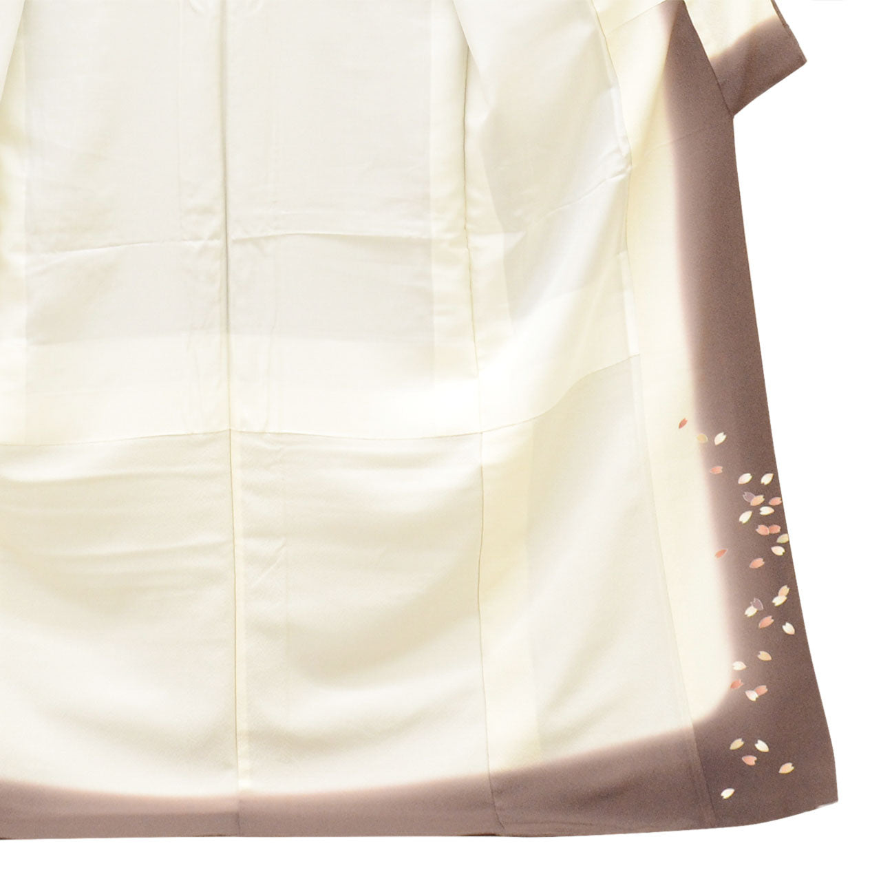 [Used] Recycled Kimono, Plain Color, Size L (Slightly Plus Size L), Excellent Condition, Length 164.5cm (64.8in), Sleeve Length 68.0cm (26.8in), Lined, Ready-made, Single Family Crest, Crepe Silk, Brown, Pure Silk, Reused uu2438b 