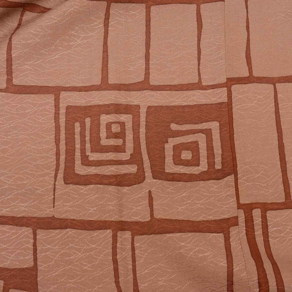 Vintage Japanese Kimono | Michiyuki Coat | Purple Silk | Geometric Pattern | Sustainable | uu2464b