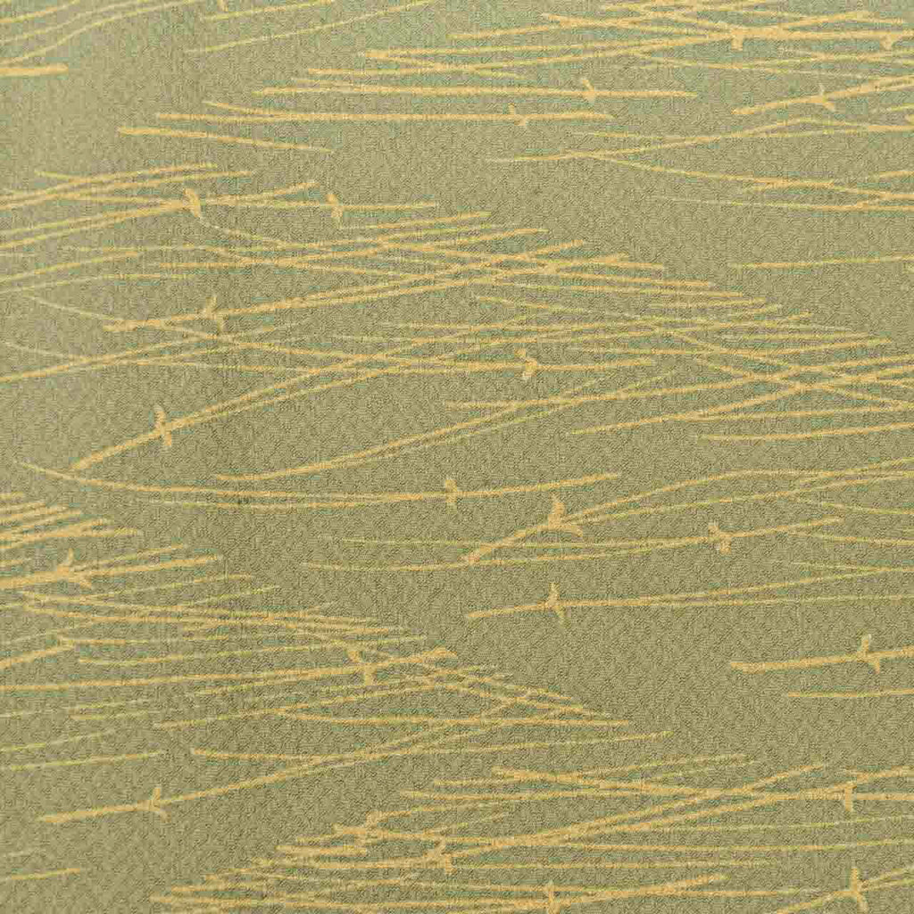Vintage Japanese Kimono | Michiyuki Coat | Green Silk | Pine Needle Pattern | Sustainable | uu2465b