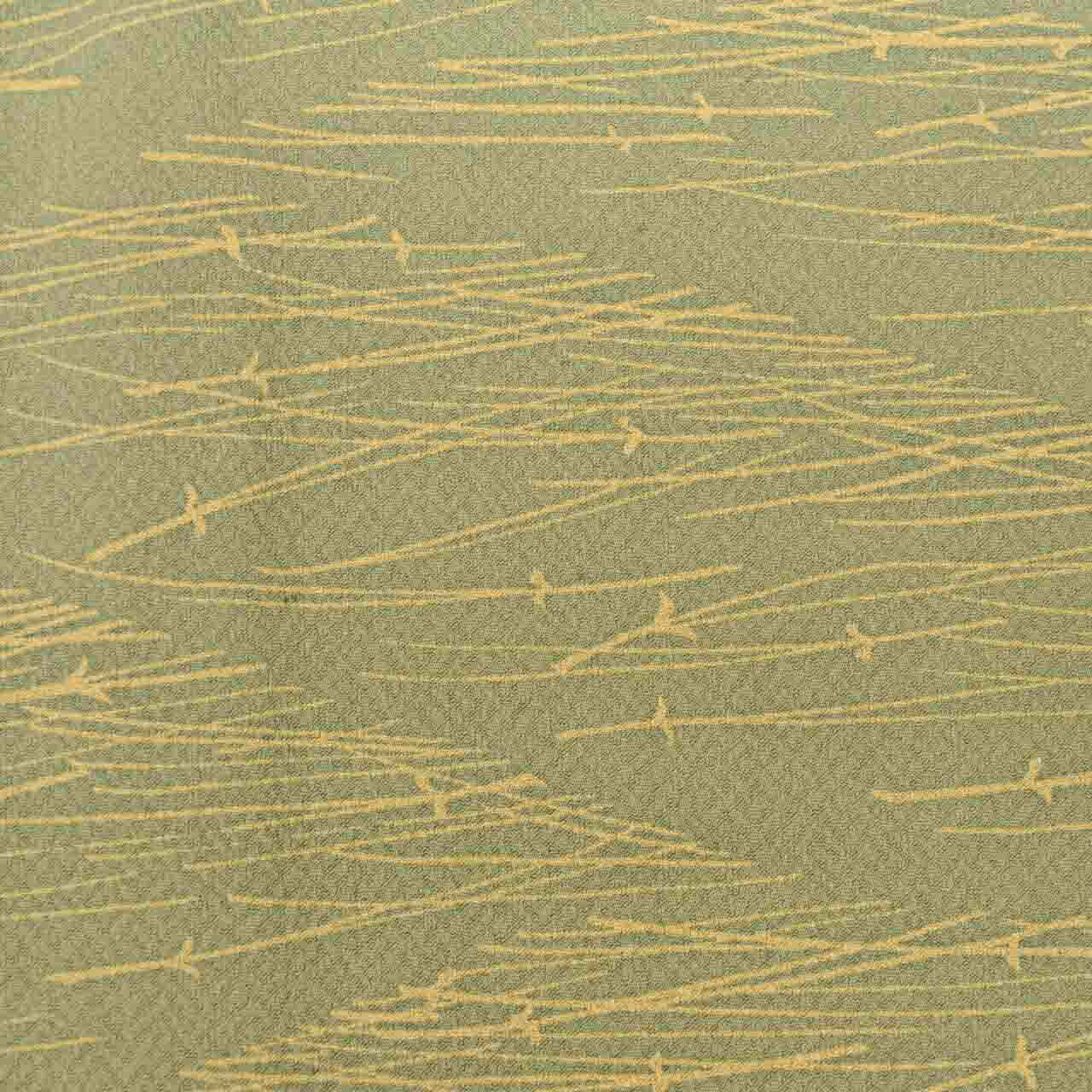 Vintage Japanese Kimono | Michiyuki Coat | Green Silk | Pine Needle Pattern | Sustainable | uu2465b