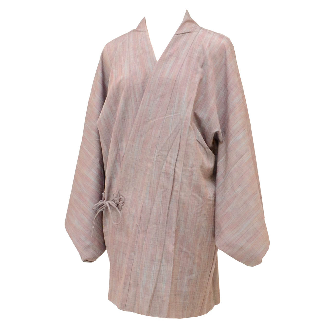 Vintage Japanese Kimono | Michiyuki Coat | Brown Silk | Geometric | Reversible | Unused | Excellent | Sustainable | uu2469b