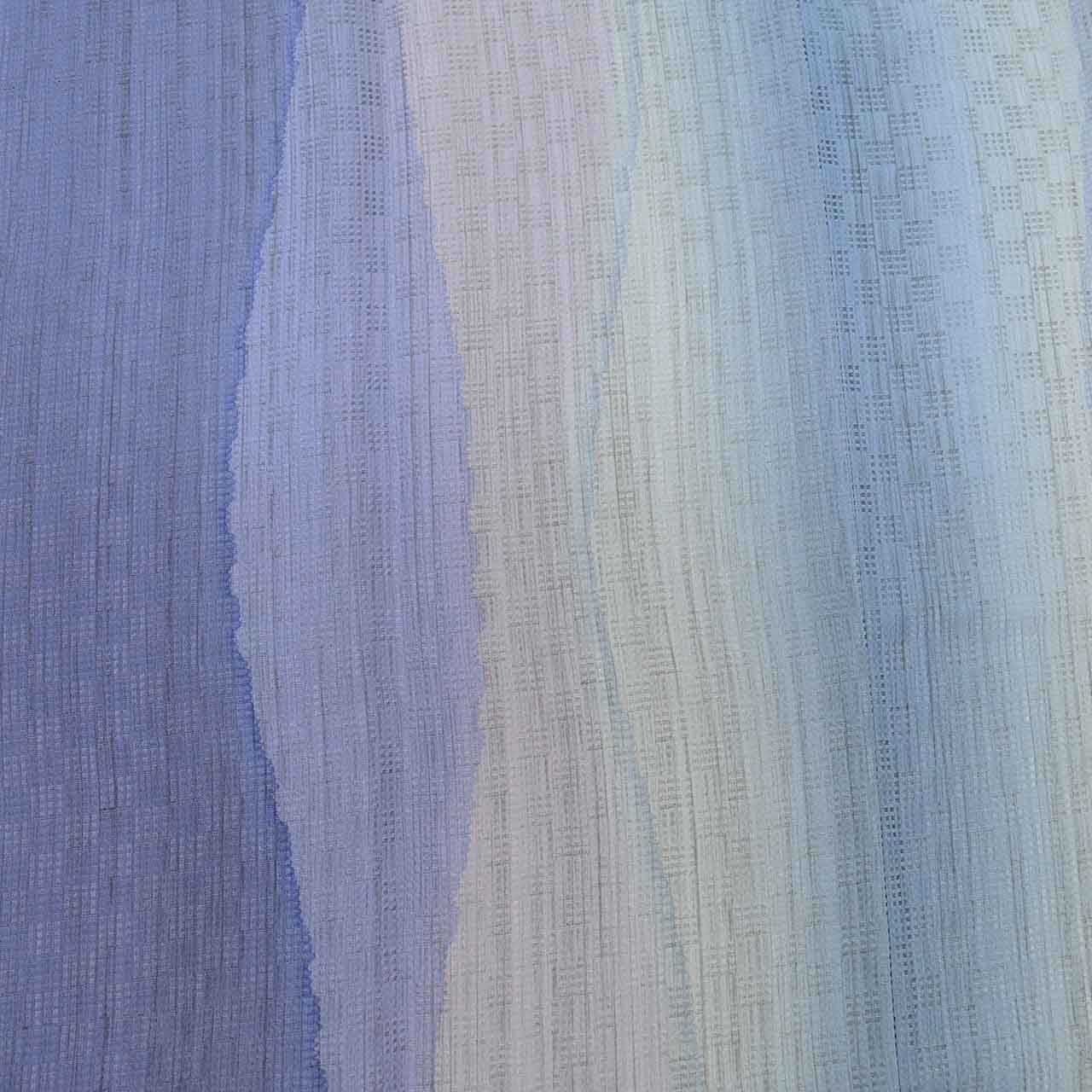 Vintage Japanese Kimono | Michiyuki Coat | Blue Silk | Bokashi Gradient | Tango Chirimen | Anzen Guard | Unused | Sustainable | uu2475b