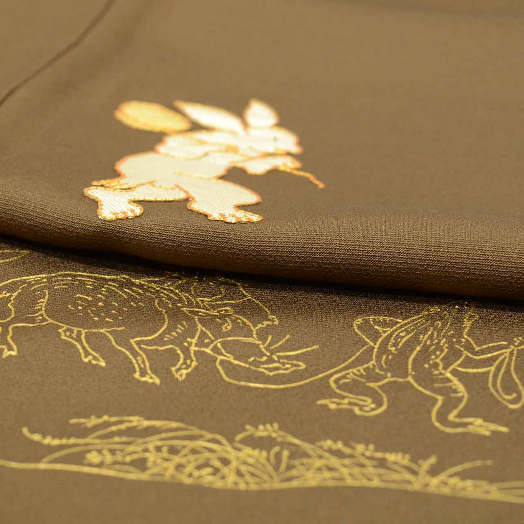 Vintage Japanese Kimono | Tsukesage | Silk | Saga Nishiki Weave | Gold Embroidery | Mori Yuriko | Matsuzakaya | Sustainable | uu2522b