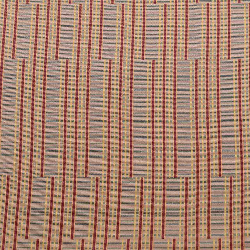 [Used] Recycled Kimono, Komon style, Pure Silk, Size L, Good Condition, Length 165.0cm (65.0in), Sleeve Length 65.0cm (25.6in), Lined, Ready-made, Brown Stripe, SILK, Reuse uu2527b 