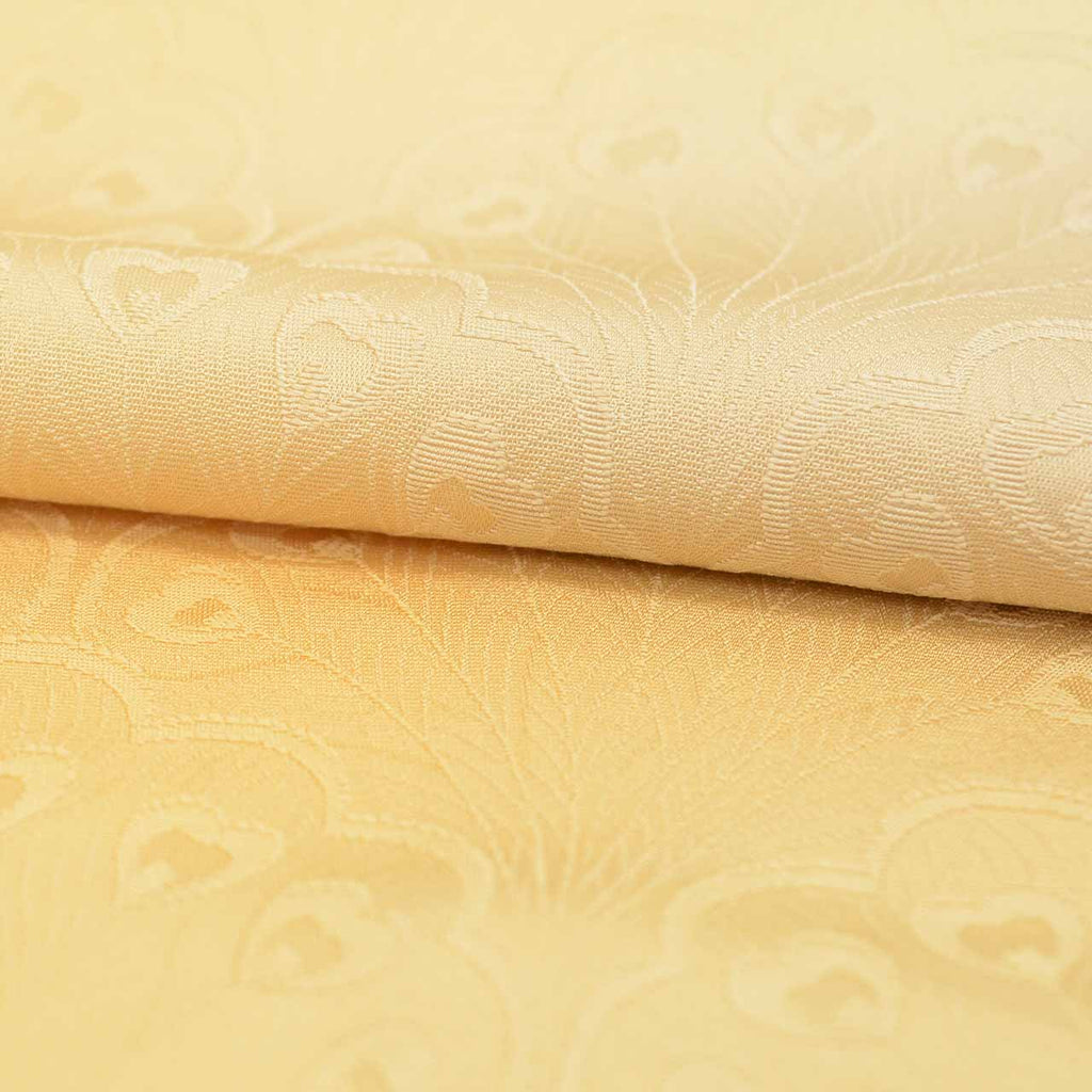 [Used] Recycled Kimono, Komon style, Pure Silk, Size S, Excellent Condition, Length 155.0cm (61.0in), Sleeve Length 64.2cm (25.3in), Lined, Ready-made, Orange Gradation, Silk, Reused, uu2534b 