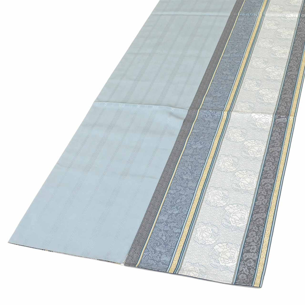 Vintage Japanese Obi | Fukuro Obi | Silk | Zuiho Hamanasu Pattern | Hakata-ori Nishimura | Ai Silk Guard | Sustainable | uu2551b