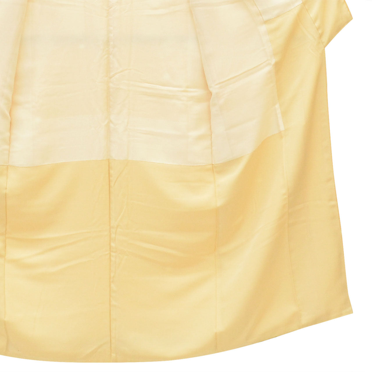 [Used] Recycled Kimono, Komon style, Pure Silk, Size S, Excellent Condition, Length 150.2cm (59.1in), Yumeyu Guarded, Sleeve Length 61.0cm (24.0in), Lined, Ready-made, Yellow Polka Dot, SILK, Reused uu2559b 