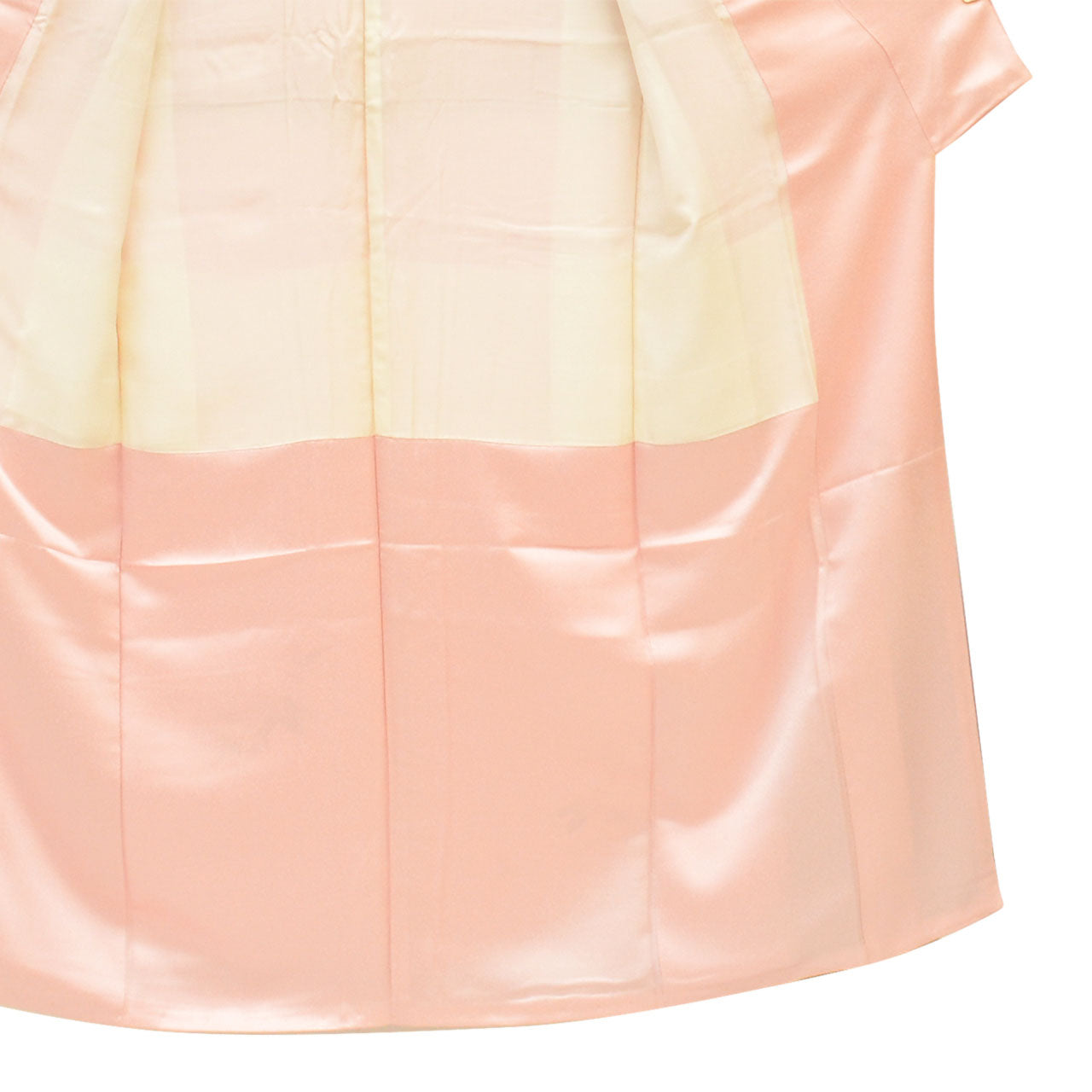 Vintage Japanese Kimono | Tsukesage | Pink Silk | Camellia Iris Pattern | Harebare Guard | Unused | Petite Size SS | Sustainable | uu2578b