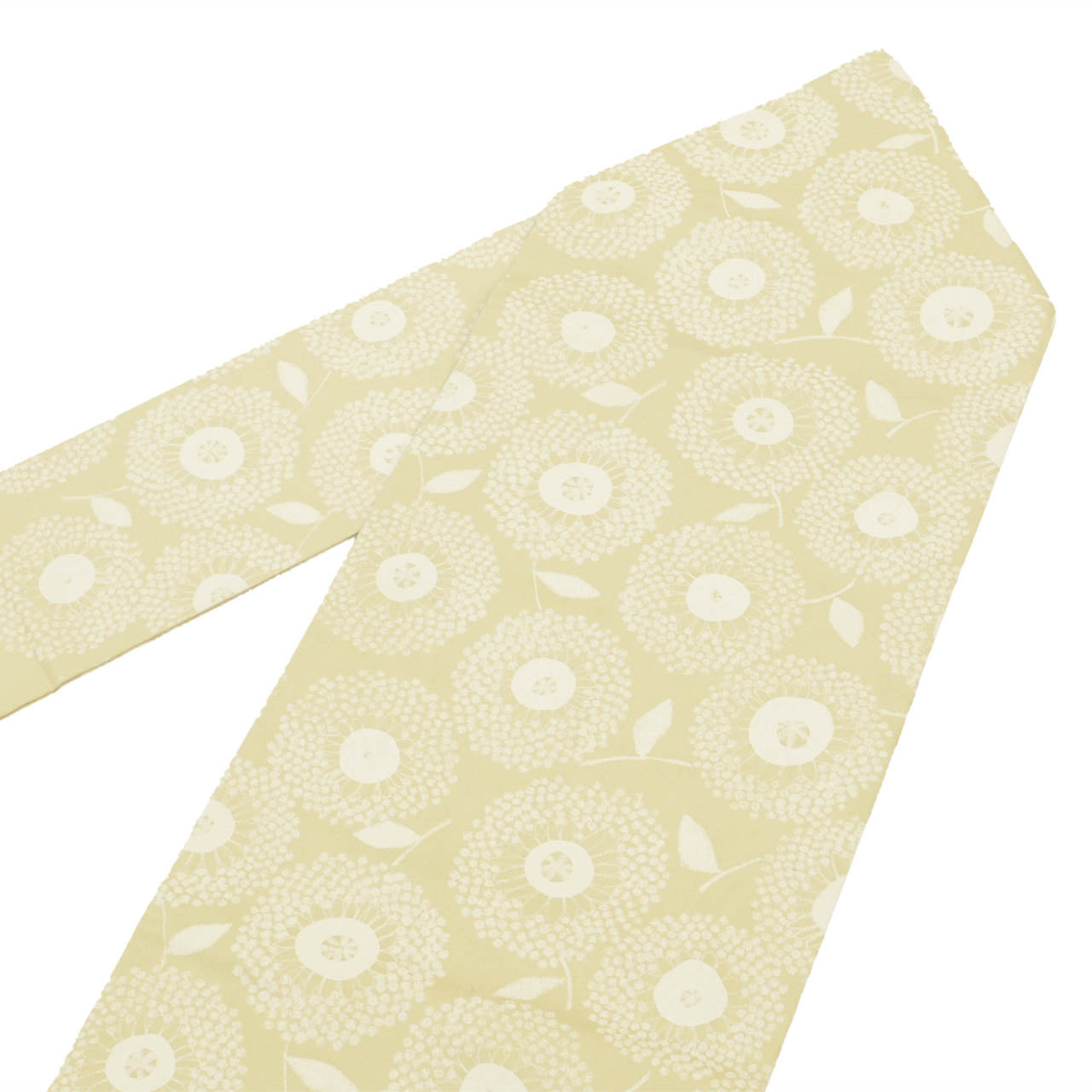 Vintage Japanese Obi | Nagoya Obi | Beige Cotton | Floral Pattern | Casual | Excellent | Sustainable | uu2592b