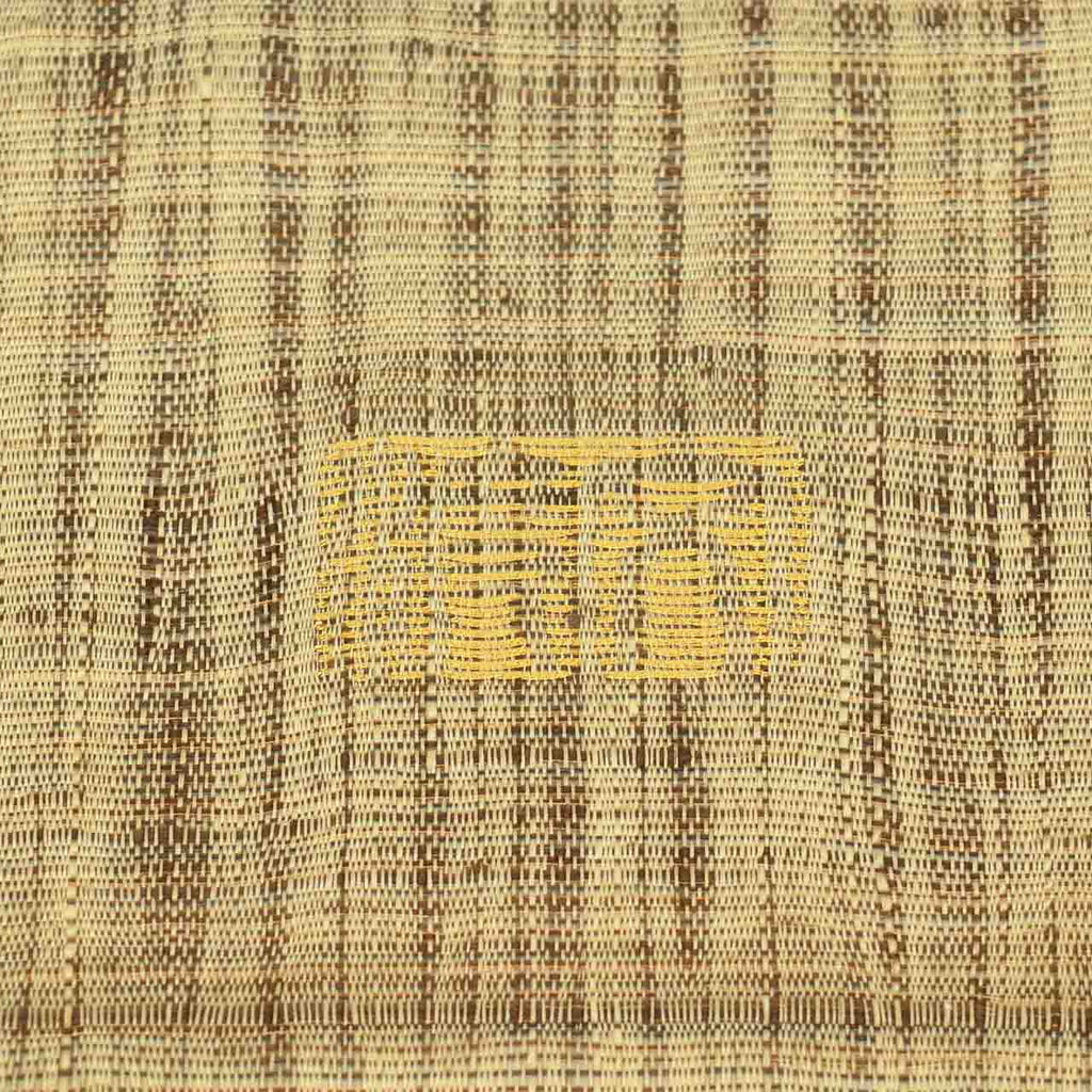 Vintage Japanese Obi | Summer Reversible Fukuro Obi | Silk Tsumugi | Deer Stripe | Nishijin Artist Signed | Sustainable | uu2598b