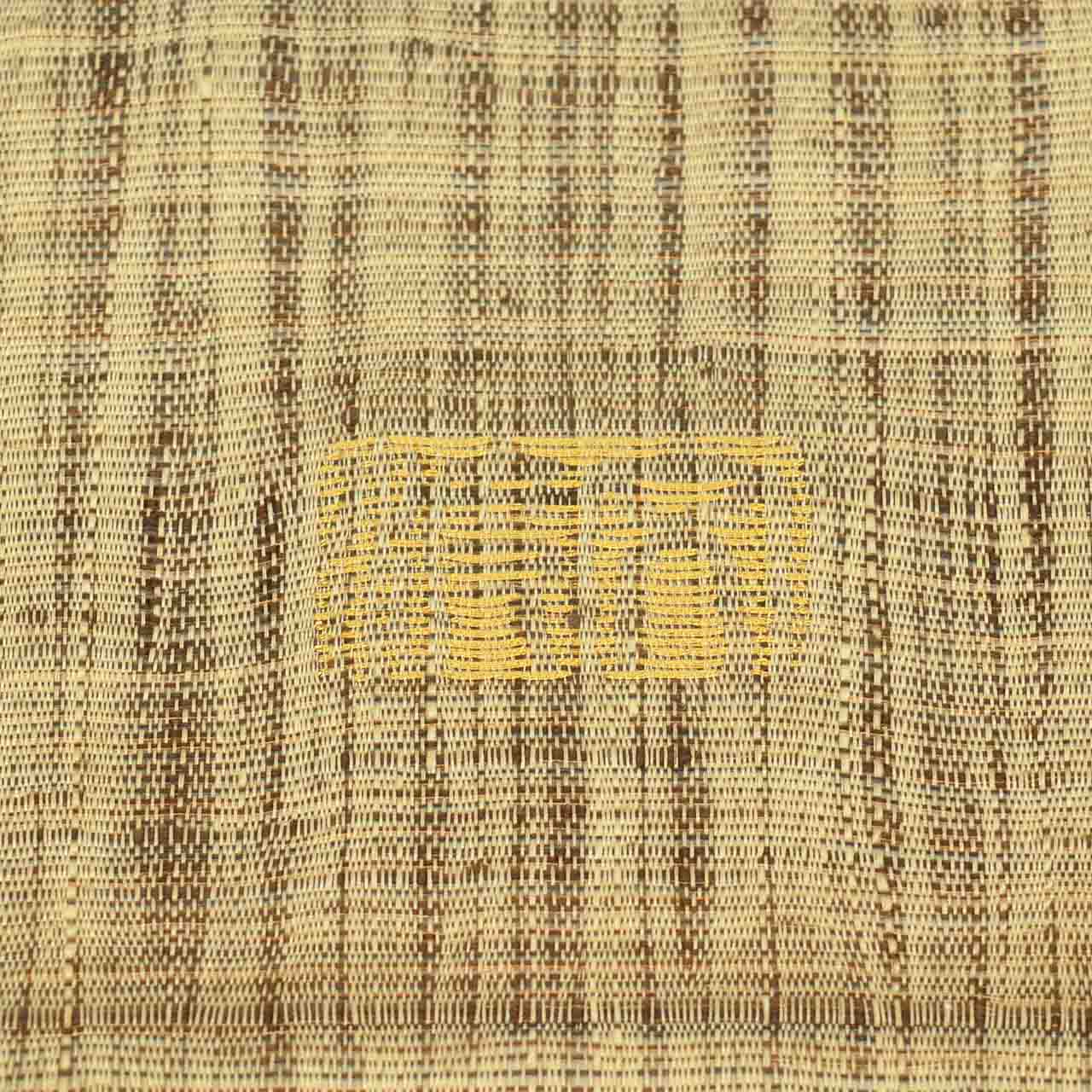 Vintage Japanese Obi | Summer Reversible Fukuro Obi | Silk Tsumugi | Deer Stripe | Nishijin Artist Signed | Sustainable | uu2598b