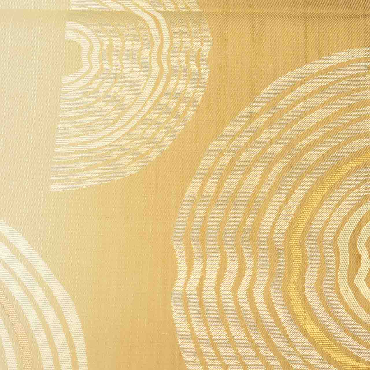 Vintage Japanese Obi | Sha-re Fukuro Obi | Brown Silk Tsumugi | Semicircle Gold Thread | Sustainable | uu2599b