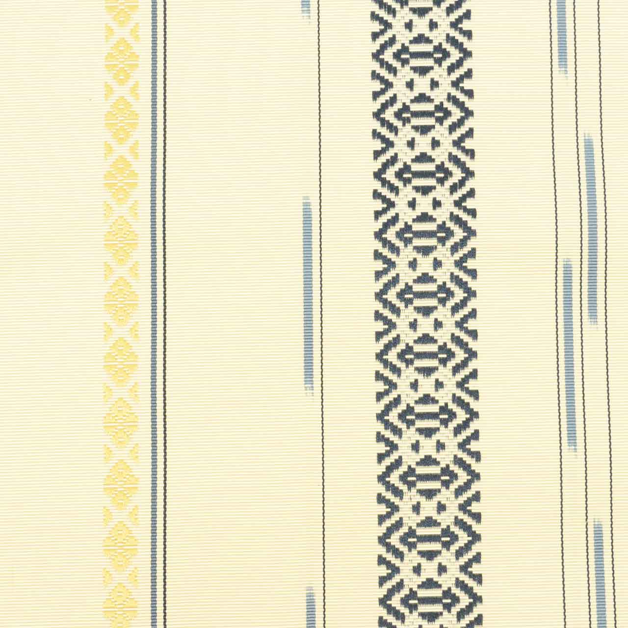Vintage Japanese Obi | Nagoya Obi | Cream Silk | Kenjo Pattern | Hakata-ori Handwoven | Certified | Sustainable | uu2605b