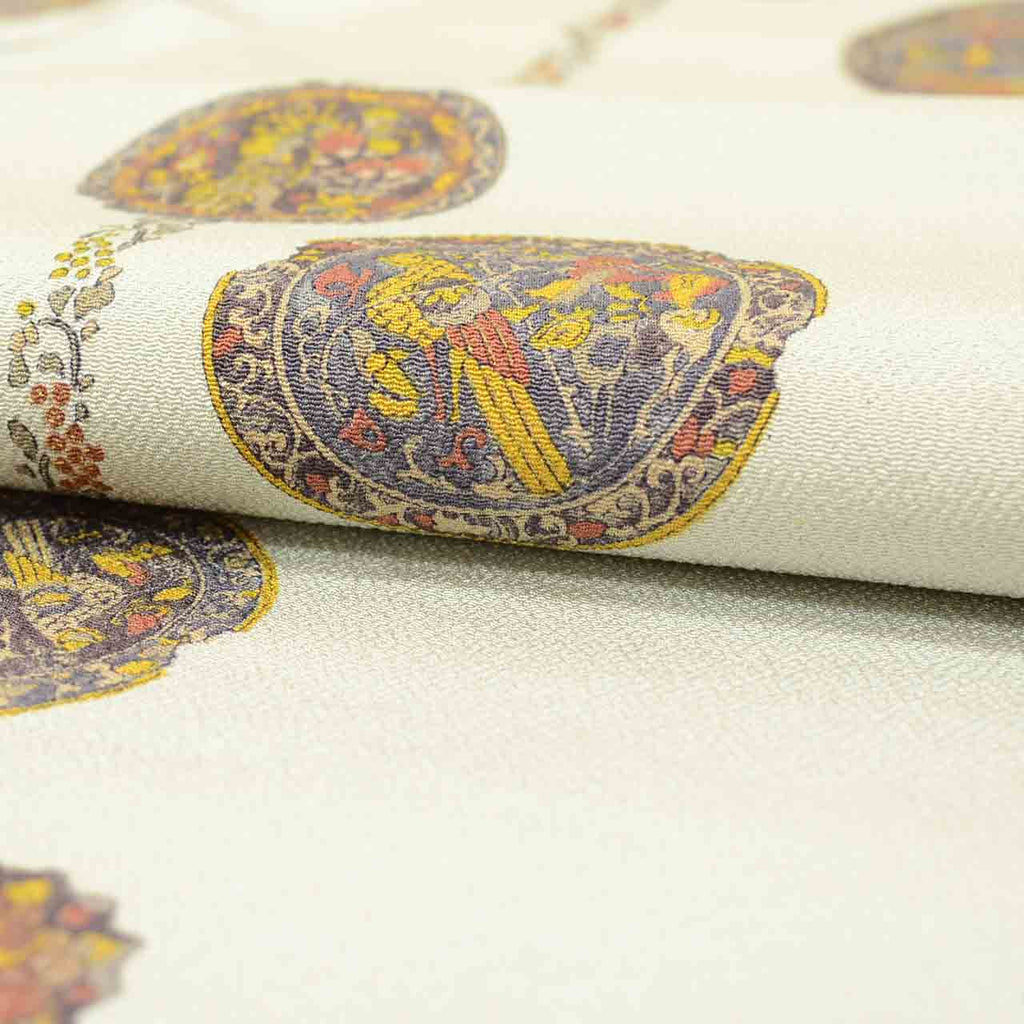 Vintage Japanese Obi | Nagoya Obi | Gray Silk Crepe | Auspicious Pattern | Semi-formal | Sustainable | uu2609b