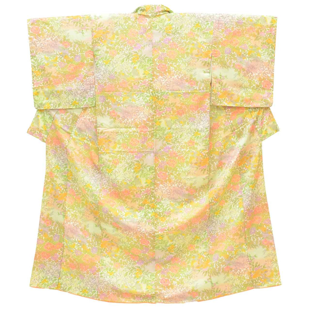 [Used] Recycled Kimono, Komon style, Synthetic fiber, Size M (slightly larger than L), Good condition, Length 158.0cm (62.2in), Sleeve length 65.8cm (25.9in), Lined, Ready-made, Unused, Washable kimono, Reuse uu2677b 