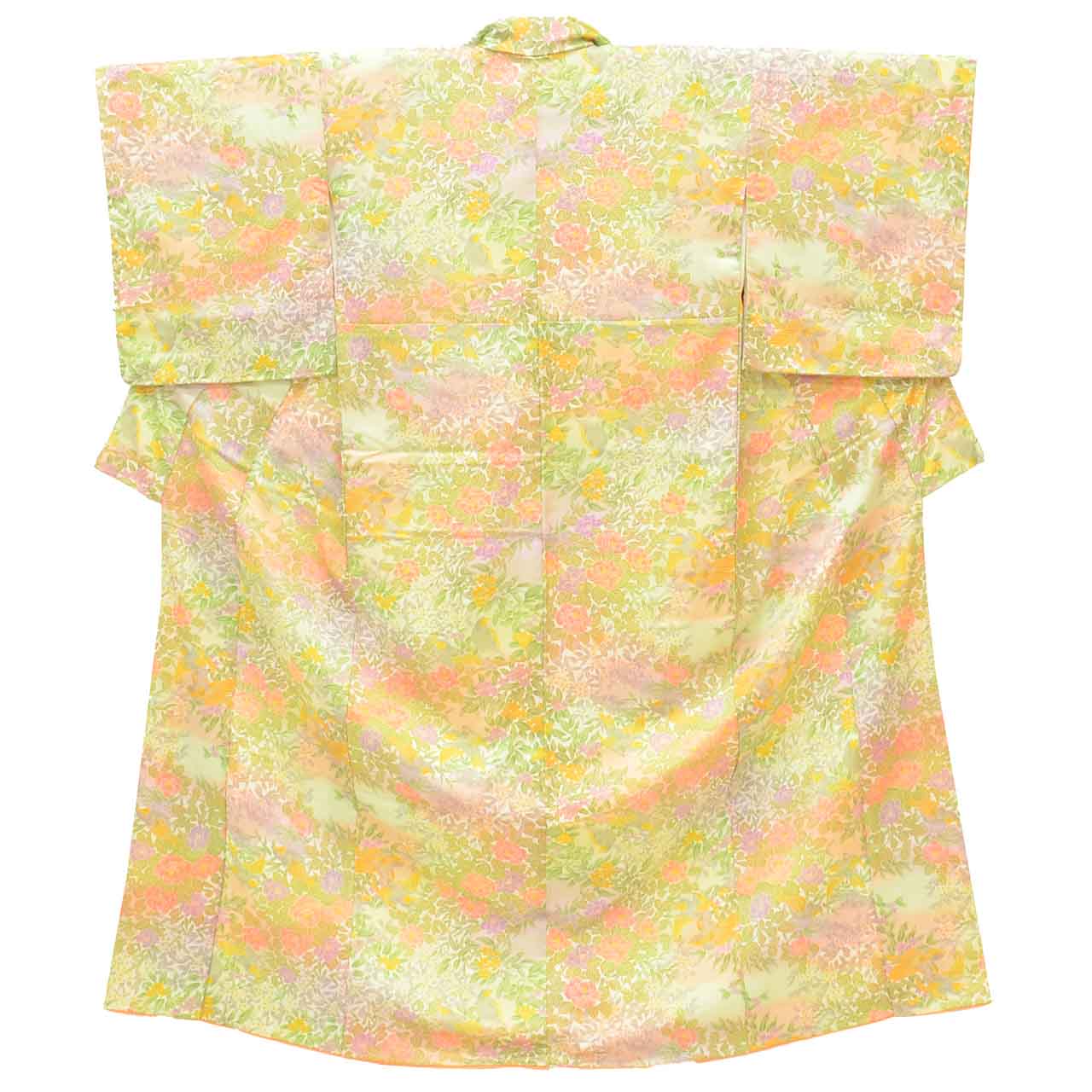 [Used] Recycled Kimono, Komon style, Synthetic fiber, Size M (slightly larger than L), Good condition, Length 158.0cm (62.2in), Sleeve length 65.8cm (25.9in), Lined, Ready-made, Unused, Washable kimono, Reuse uu2677b 