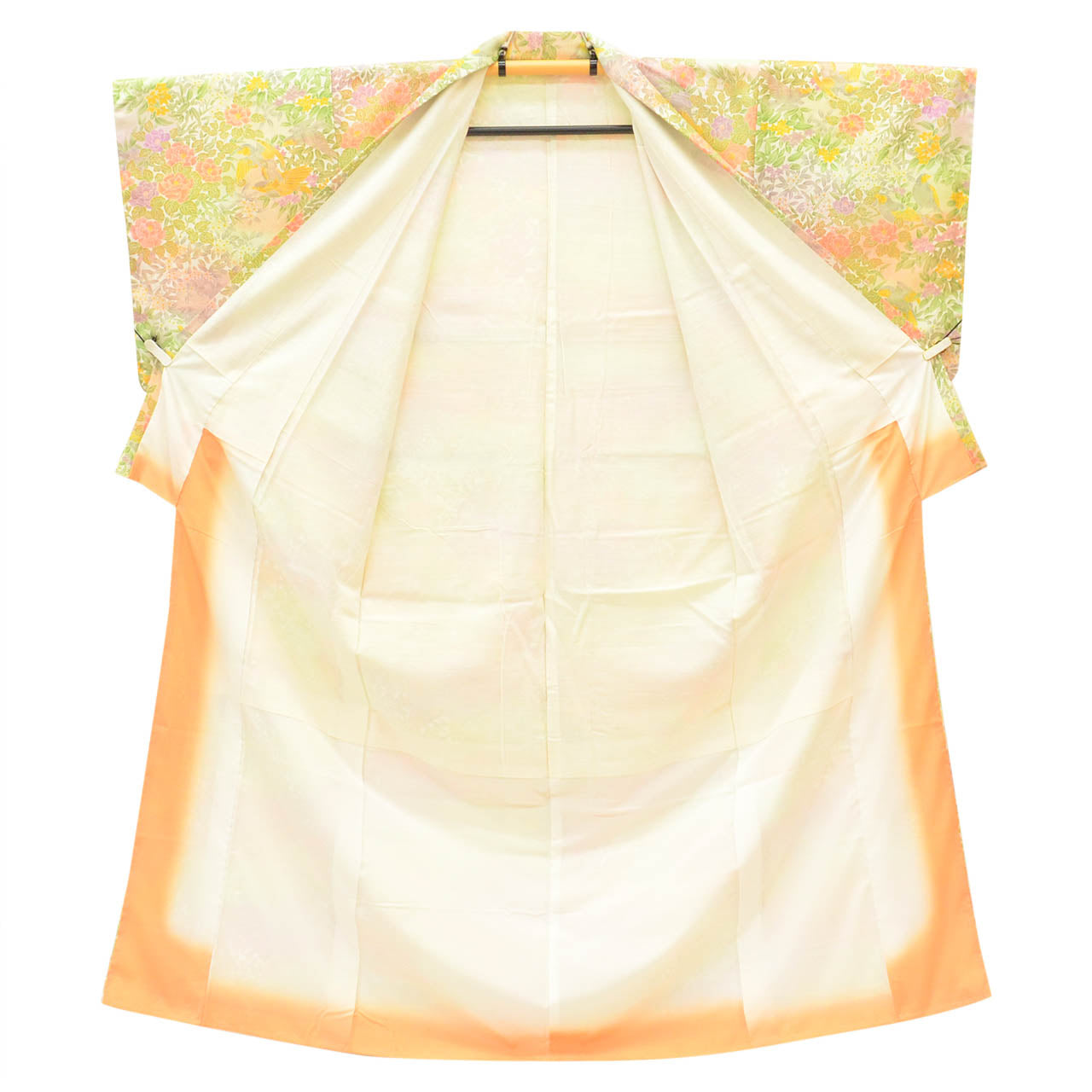 [Used] Recycled Kimono, Komon style, Synthetic fiber, Size M (slightly larger than L), Good condition, Length 158.0cm (62.2in), Sleeve length 65.8cm (25.9in), Lined, Ready-made, Unused, Washable kimono, Reuse uu2677b 