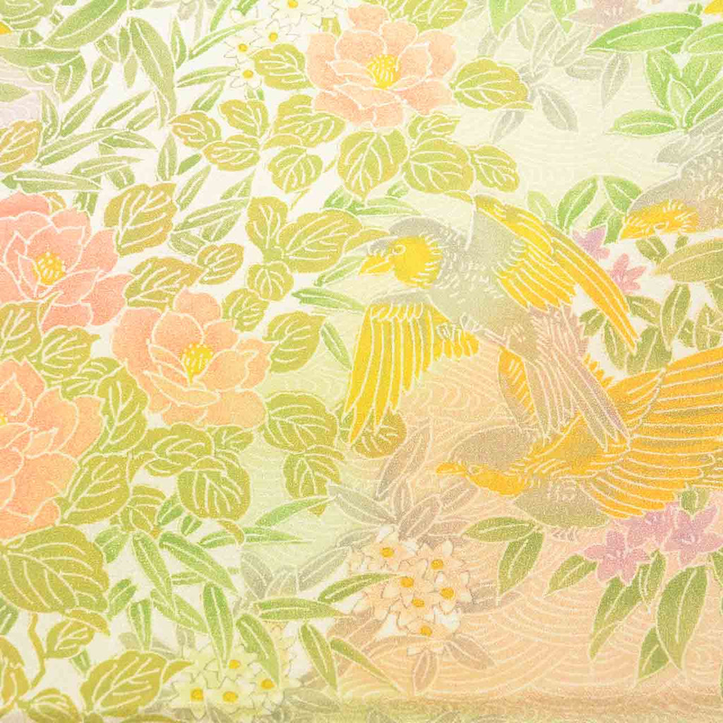 [Used] Recycled Kimono, Komon style, Synthetic fiber, Size M (slightly larger than L), Good condition, Length 158.0cm (62.2in), Sleeve length 65.8cm (25.9in), Lined, Ready-made, Unused, Washable kimono, Reuse uu2677b 