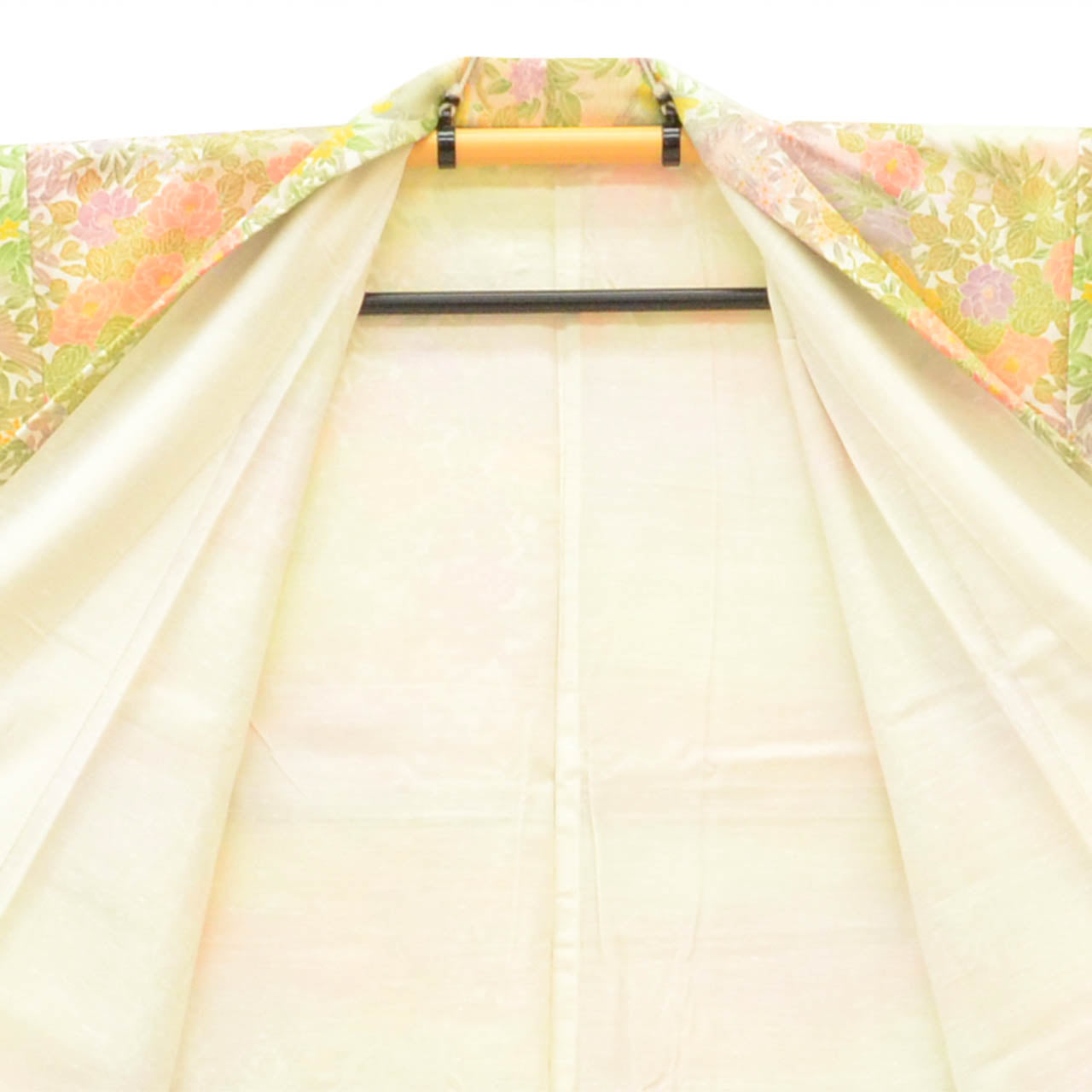 [Used] Recycled Kimono, Komon style, Synthetic fiber, Size M (slightly larger than L), Good condition, Length 158.0cm (62.2in), Sleeve length 65.8cm (25.9in), Lined, Ready-made, Unused, Washable kimono, Reuse uu2677b 