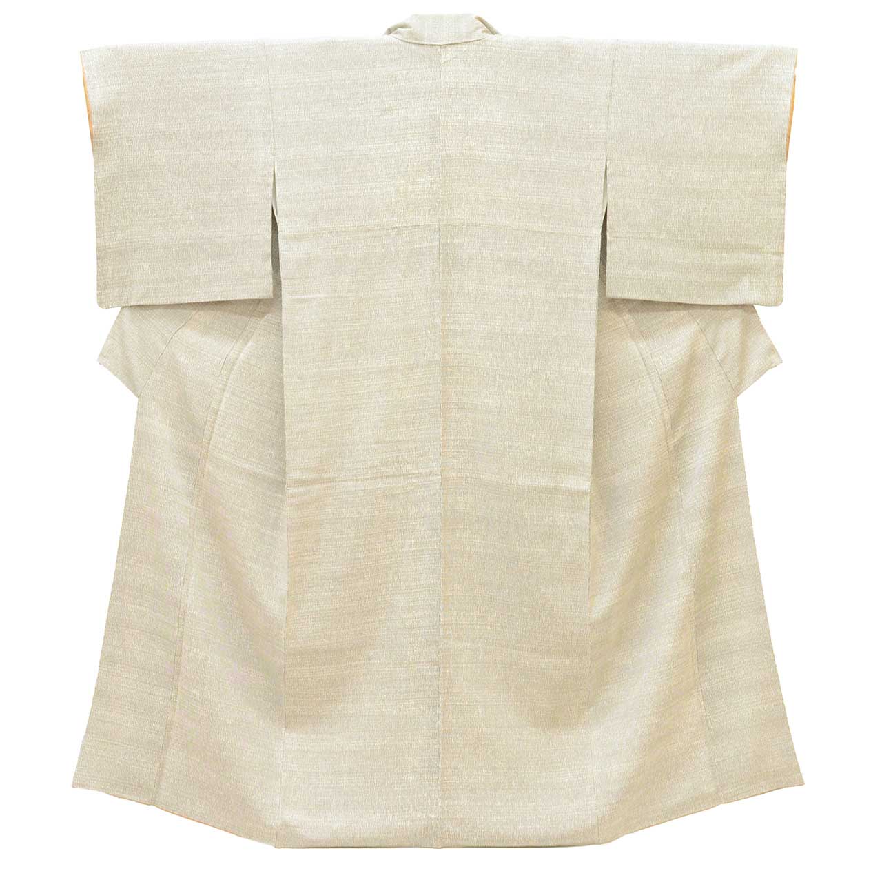 [Used] Recycled Kimono, Komon Kimono, Pure Silk, Size S (Slightly Plus Size L), Special Item, Length 154.0cm (60.6in), Sleeve Length 66.7cm (26.3in), Lined, Ready-made, Textured Weave, Gray, Silk, Reused uu2682b 