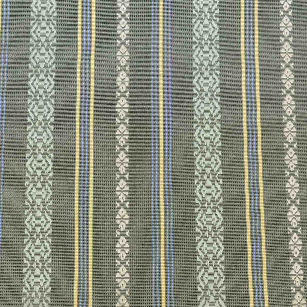 Vintage Japanese Obi | Summer Nagoya Obi | Green Silk Sha | Kenjo Pattern | Hakata-ori | Sustainable | uu2684b