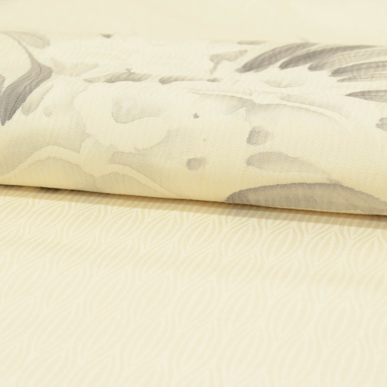 Vintage Japanese Obi | Nagoya Obi | White Silk | Floral Pattern | Casual Semi-formal | Sustainable | uu2692b