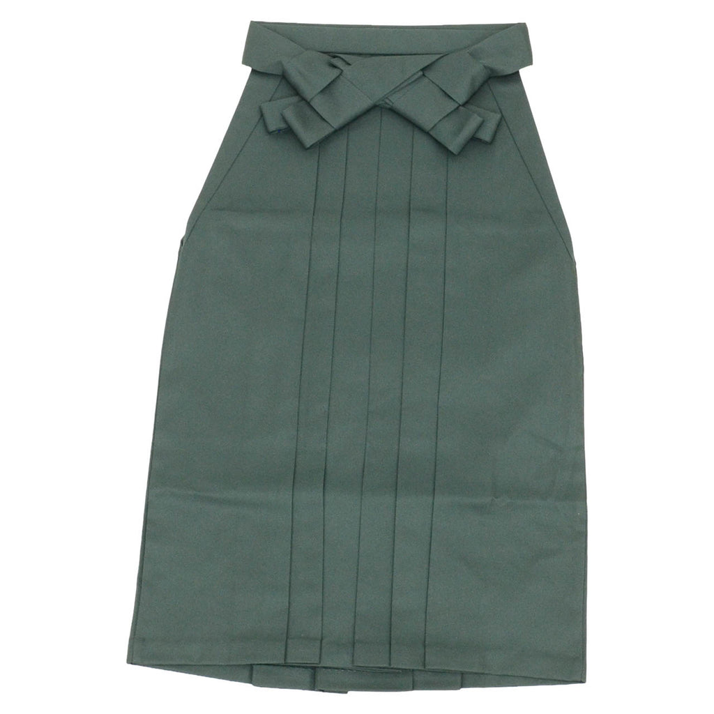 Vintage Japanese Hakama | Women's Synthetic Hakama | Dark Green | Andon Style | Graduation | Sustainable | uu2723b