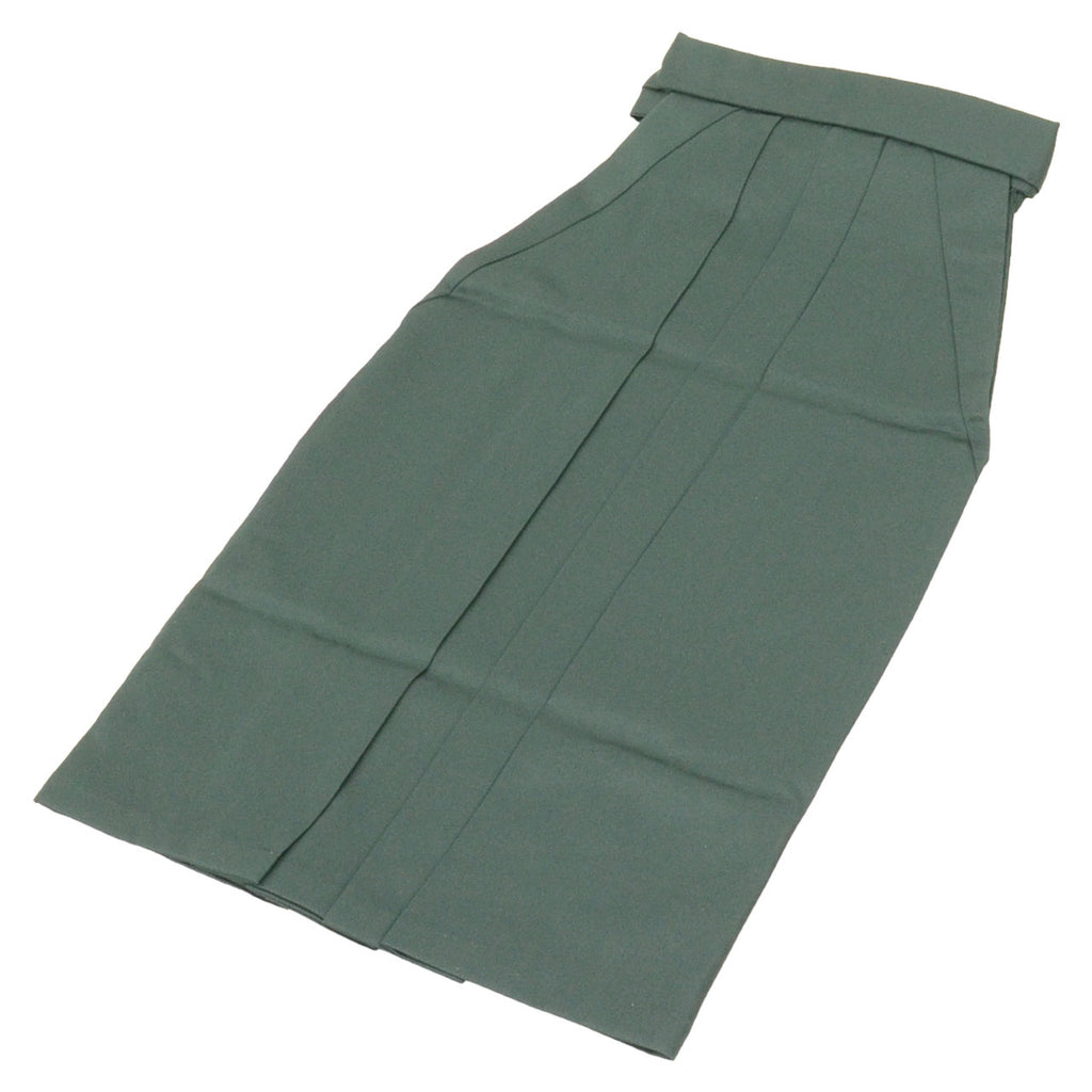 Vintage Japanese Hakama | Women's Synthetic Hakama | Dark Green | Andon Style | Graduation | Sustainable | uu2723b