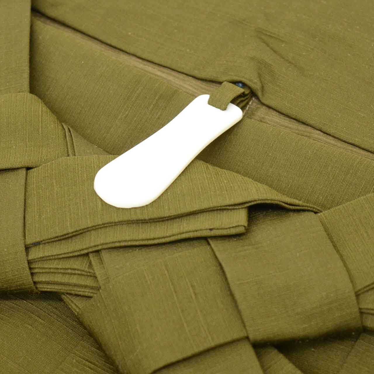 Vintage Japanese Hakama | Men's Silk Hakama | Dark Green | Andon Style | Tsumugi | Sustainable | uu2725b