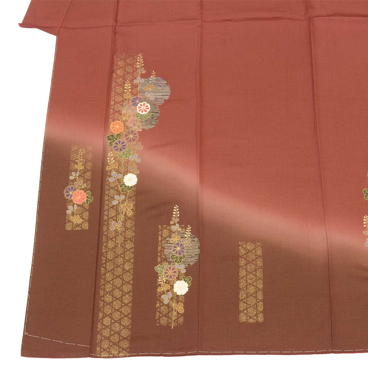 Vintage Japanese Kimono | Tsukesage | Silk | Gold Foil | Tall Size LL | Excellent | Sustainable | uu2729b