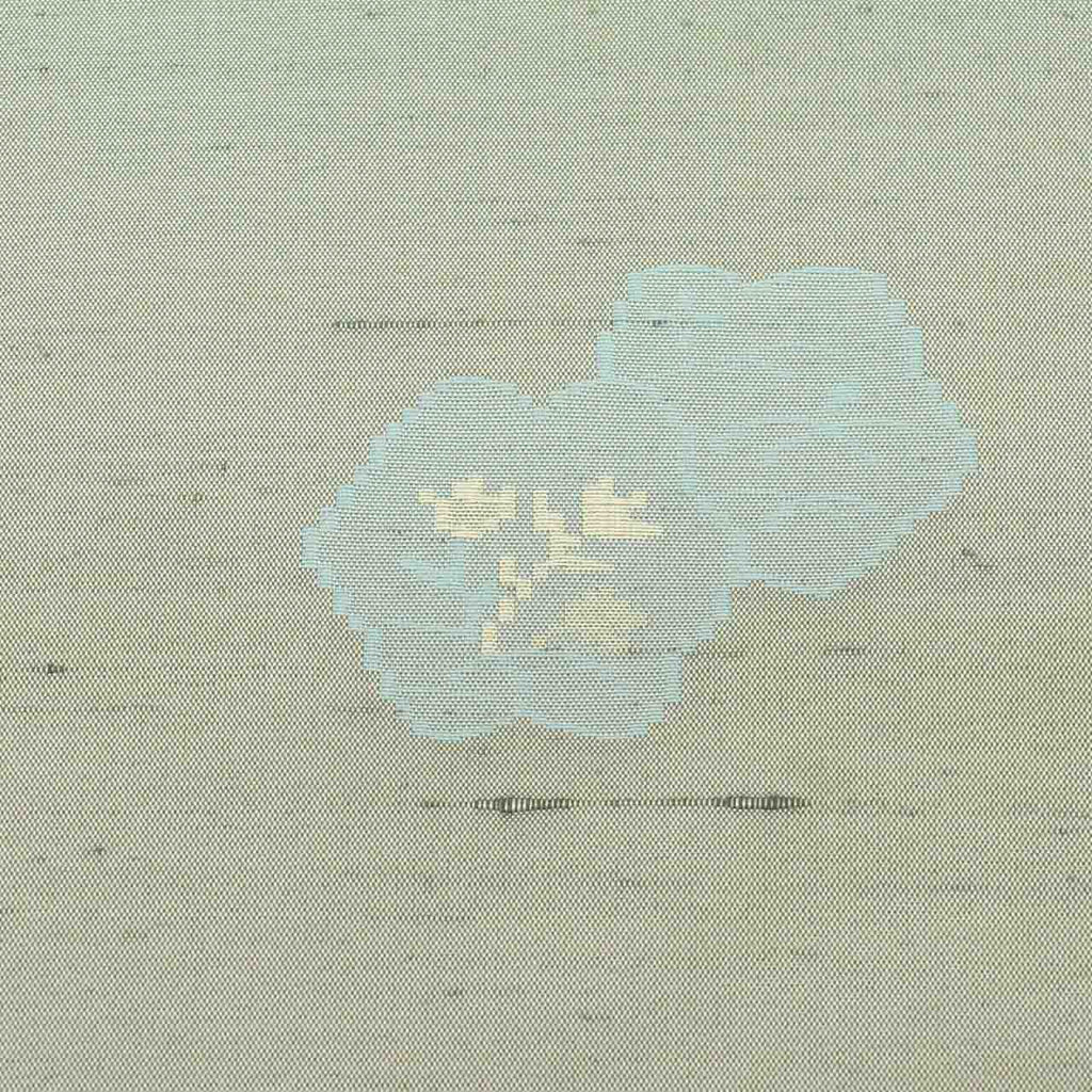 [Used] Tsumugi Silk Kimono, Hakusan Tsumugi, Recycled, Pure Silk, Size LL (Tall/Plus Size), Suitable for Tall/Slightly Curvy Figures, Special Item, Length 166cm, Sleeve Length 68.5cm, Unlined, Ready-made, Gray with Floral Pattern, Silk, Reused, uu2733b 