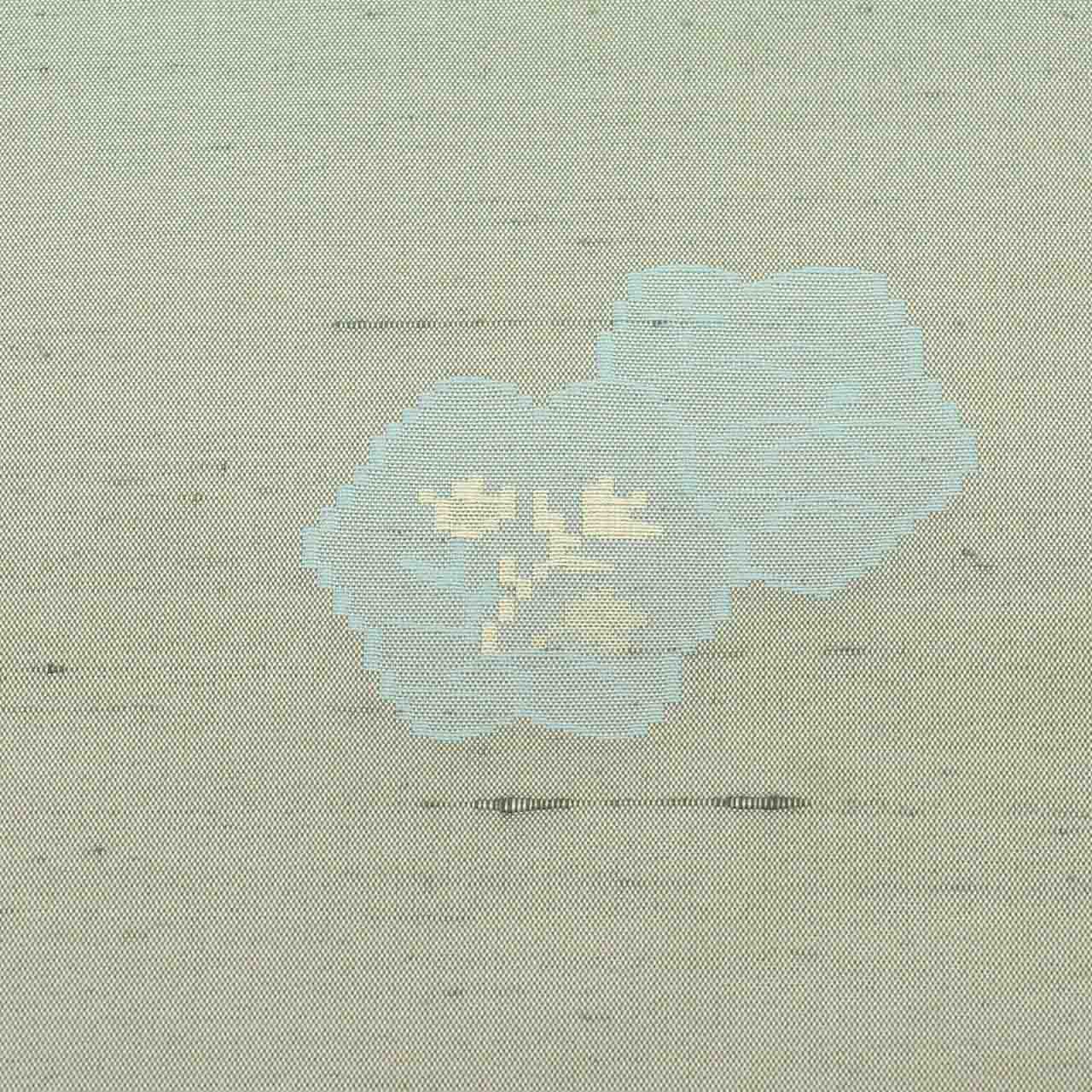 [Used] Tsumugi Silk Kimono, Hakusan Tsumugi, Recycled, Pure Silk, Size LL (Tall/Plus Size), Suitable for Tall/Slightly Curvy Figures, Special Item, Length 166cm, Sleeve Length 68.5cm, Unlined, Ready-made, Gray with Floral Pattern, Silk, Reused, uu2733b 
