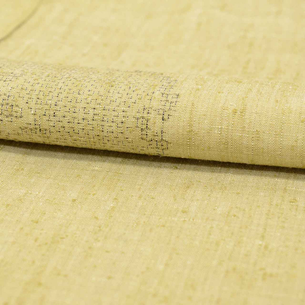 Vintage Japanese Kimono | Yuki Tsumugi | Green Silk | Snow Wheel Pattern | UNESCO Heritage | Size M | Sustainable | uu2734b