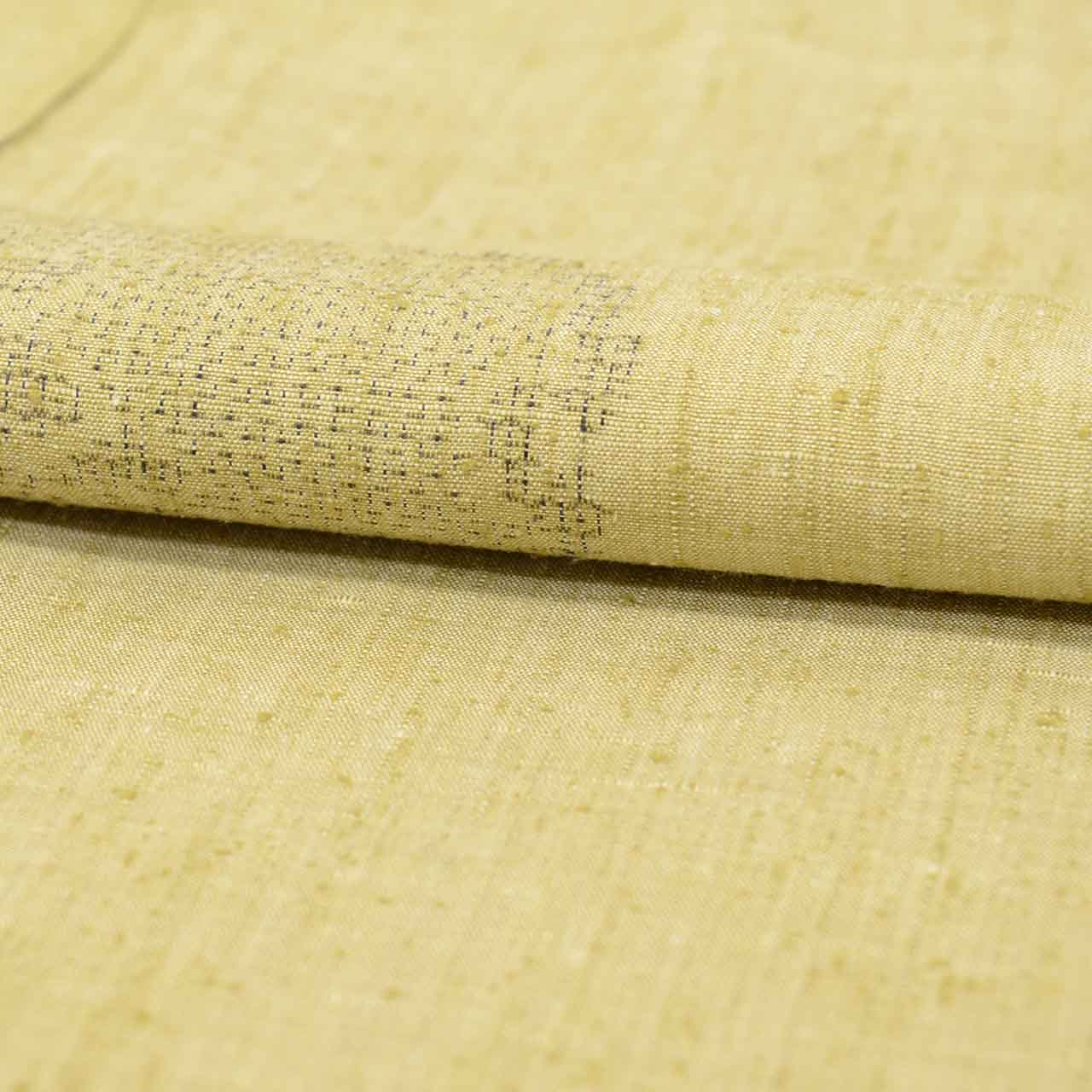 Vintage Japanese Kimono | Yuki Tsumugi | Green Silk | Snow Wheel Pattern | UNESCO Heritage | Size M | Sustainable | uu2734b