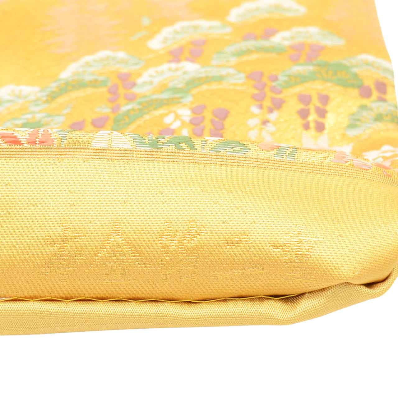 Vintage Japanese Obi | Fukuro Obi | Gold Silk | Botanical Stream | Honkin Haku Double Gold Foil | Formal | Sustainable | uu2752b
