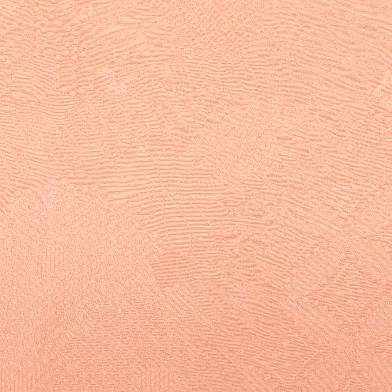 [Used] Recycled Kimono, Plain Color, Silk, Size M (Slightly Plus Size L), Excellent Condition, Length 159.3cm (62.7in), Sleeve Length 66.2cm (26.1in), Lined, Ready-made, Unused, Single Family Crest, Pink, Shippo Flower Pattern, Reuse uu2759b 